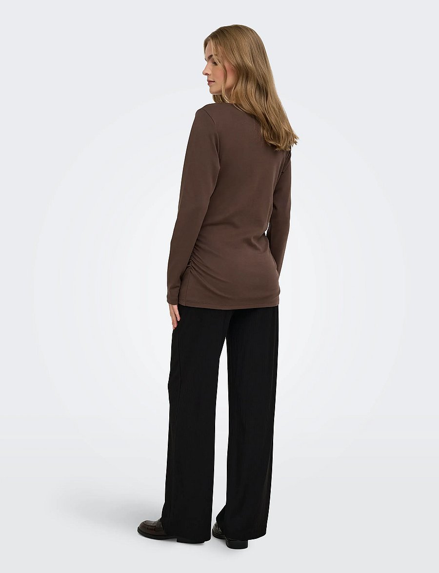 Only Maternity - OLMMALAYA O/B WIDE PANT JRS - laia säärega püksid - black - 4