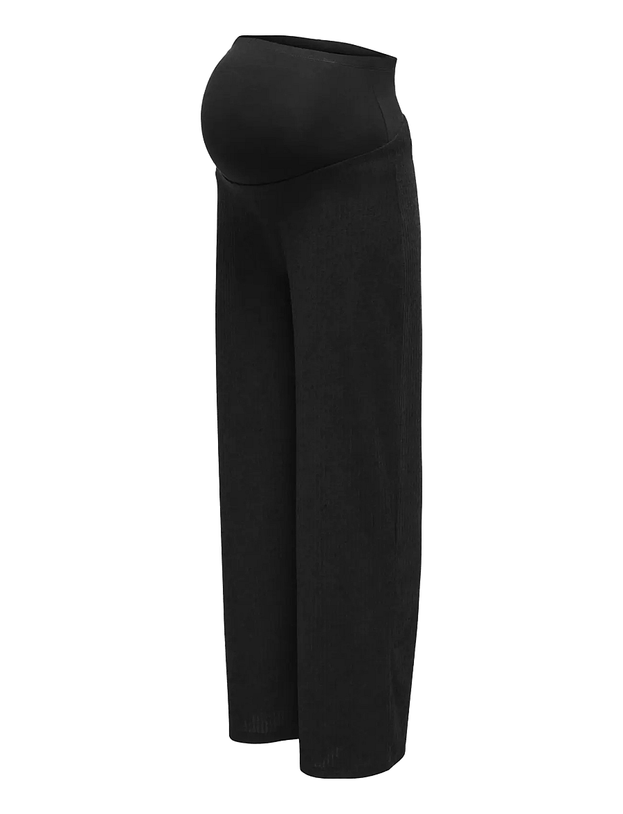 Only Maternity - OLMMALAYA O/B WIDE PANT JRS - black - 2