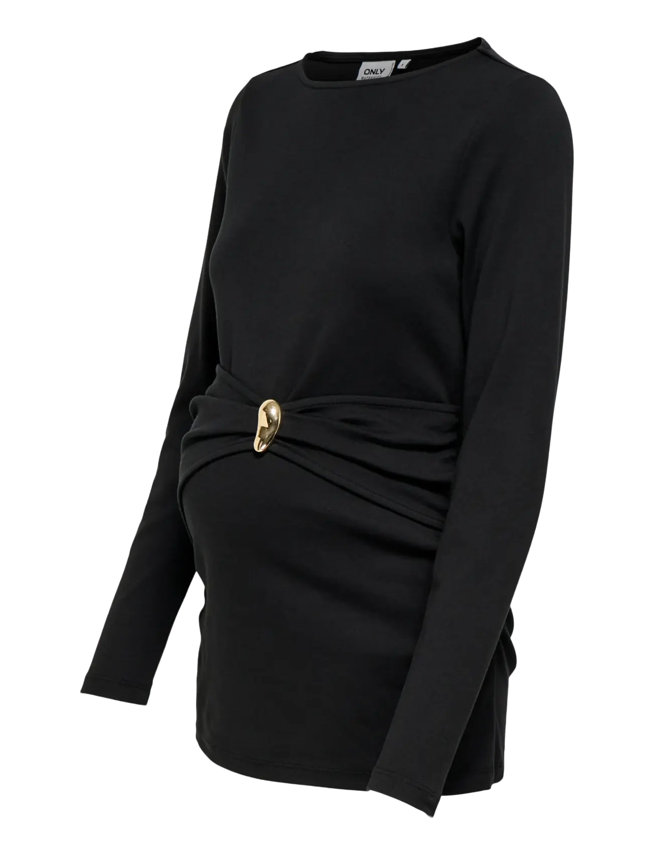 Only Maternity - OLMEVALYN L/S BOATNECK TOP JRS - black - 2