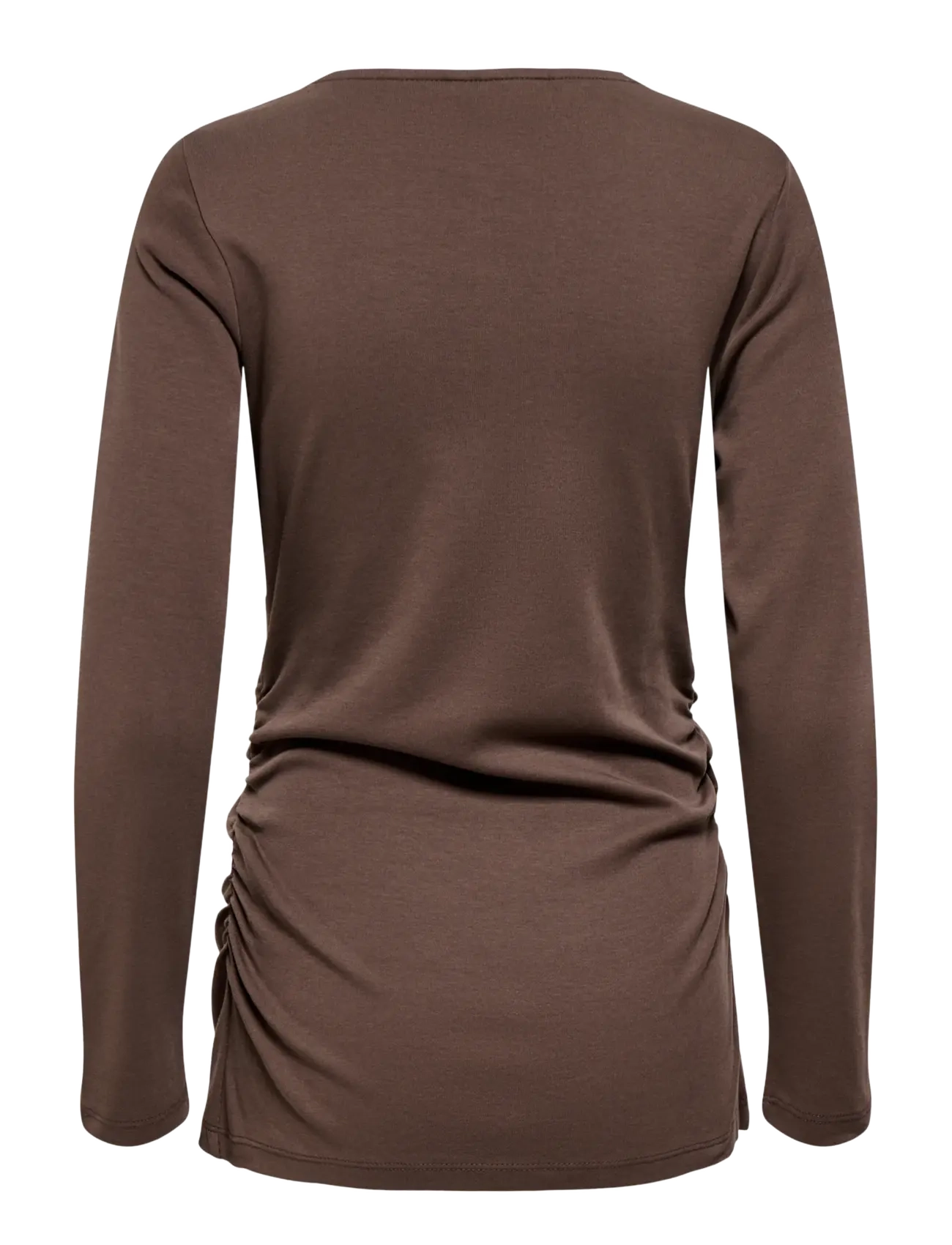 Only Maternity - OLMEVALYN L/S BOATNECK TOP JRS - pikkade varrukatega topid - chocolate martini - 1