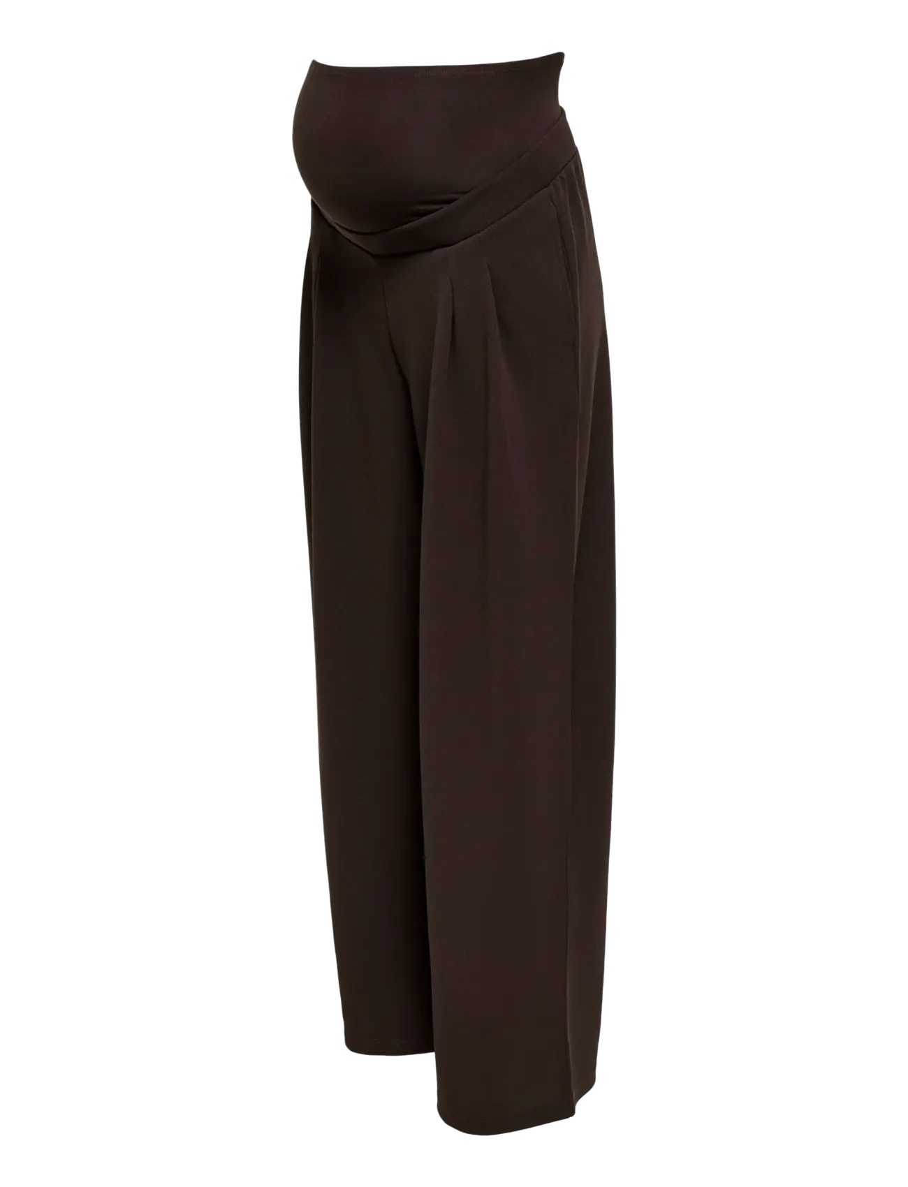 Only Maternity - OLMBANG WIDE O/B PANT JRS - bottoms - coffee bean - 3