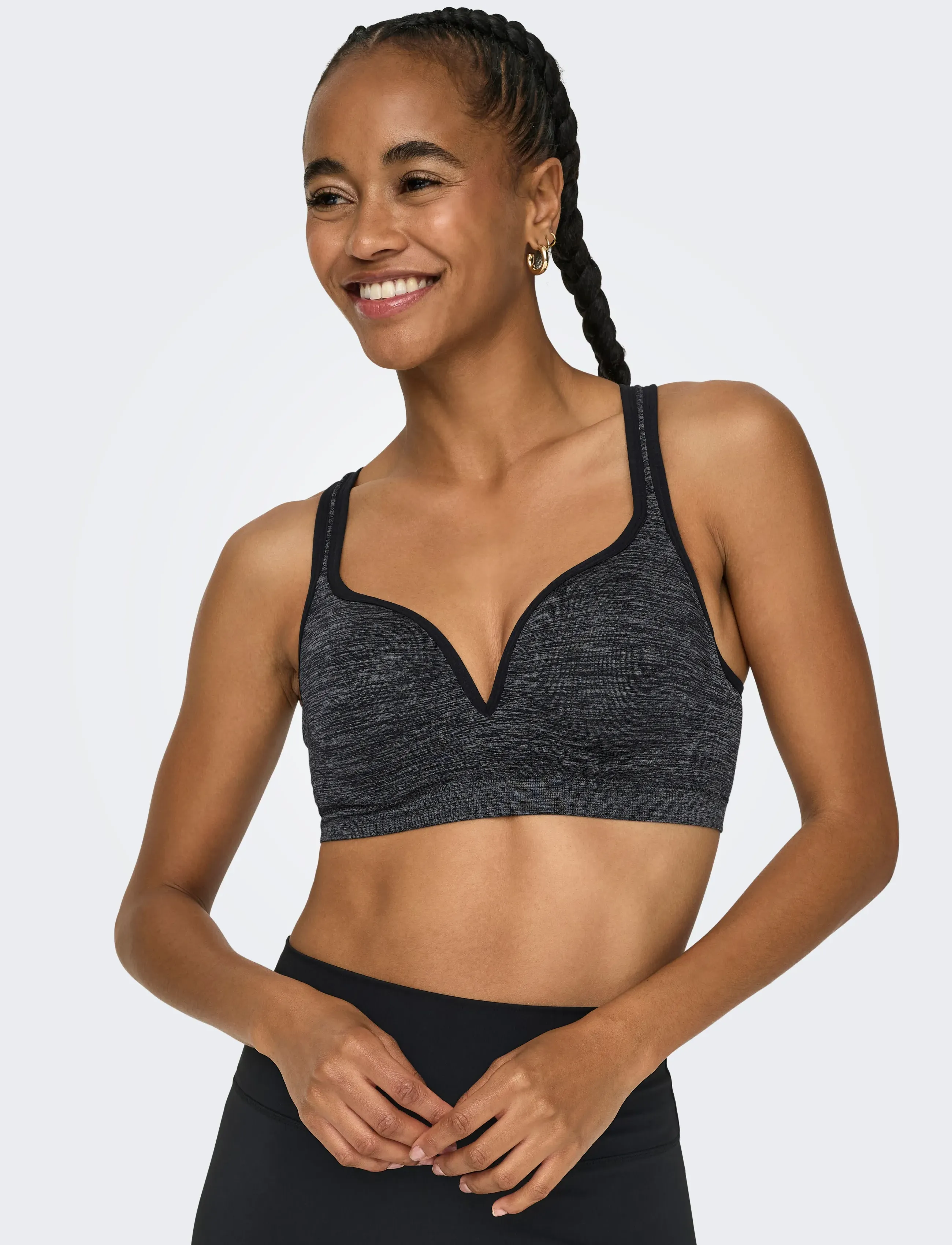 Only Play - ONPMARTINE SEAMLESS SPORTS  BRA OPUS - høj støtte - black - 4