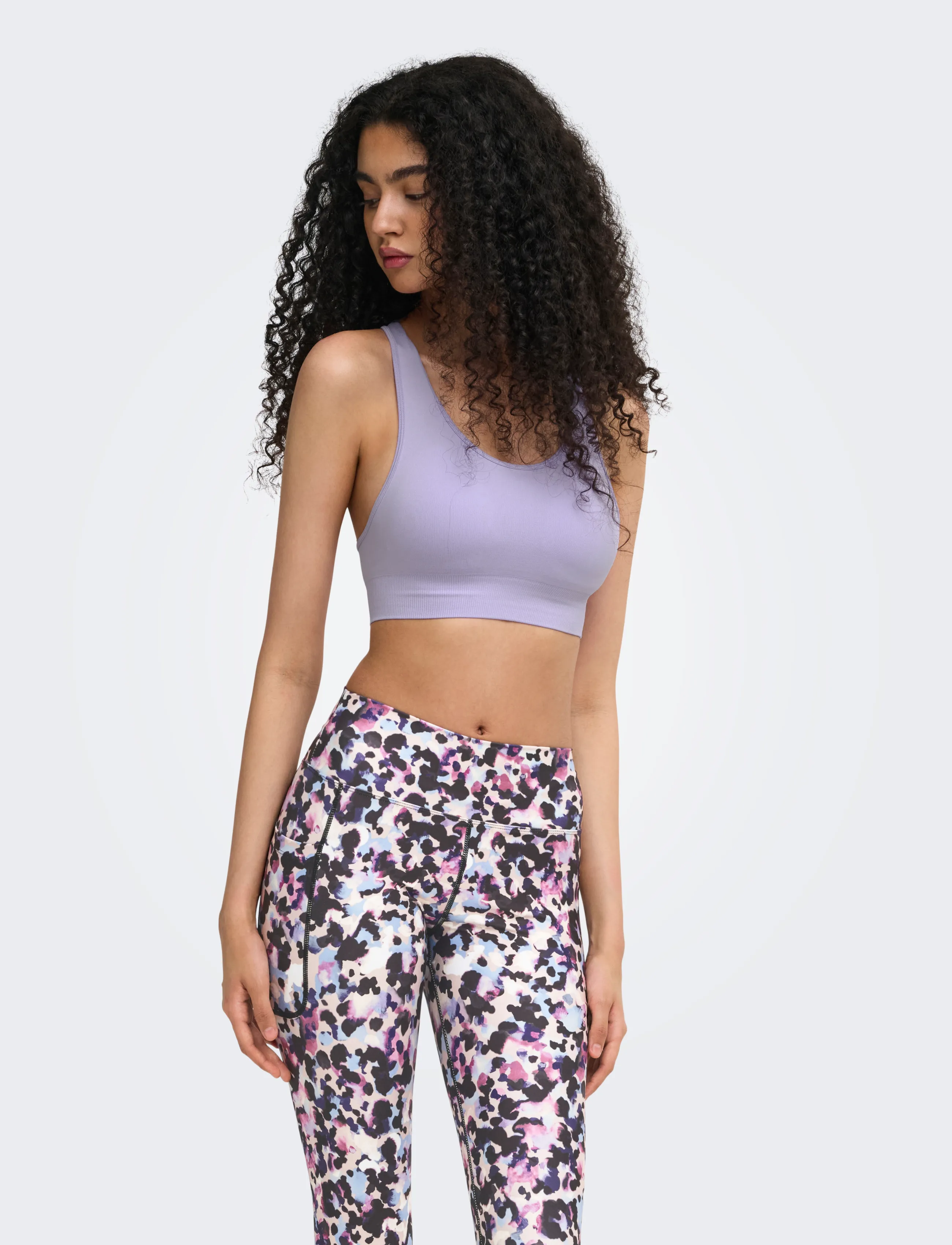Only Play Onpdaisy-2 Seam Bra Noos, Kvinder, Racerback Sports-bh, Lila, Str: L