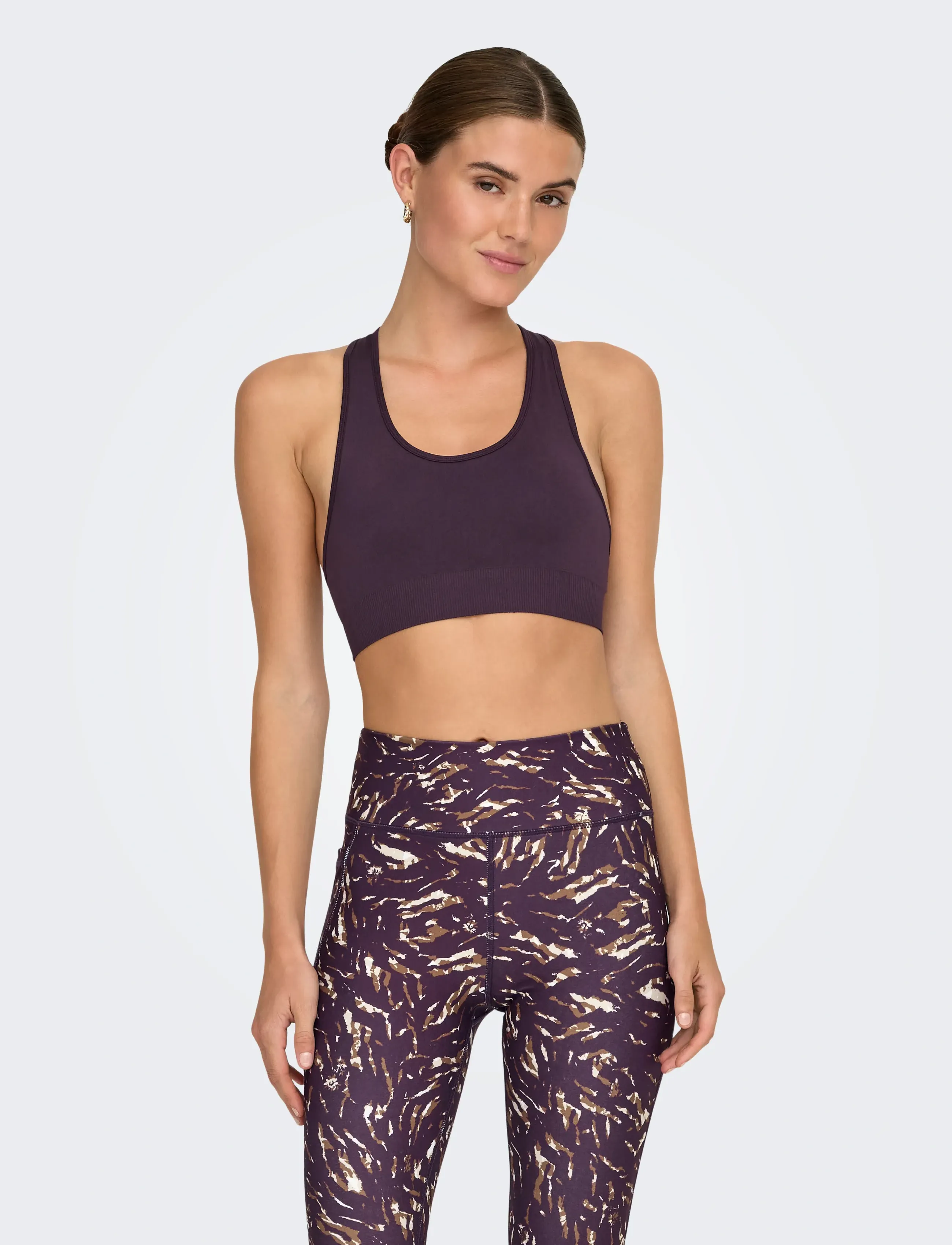 Only Play Onpdaisy-2 Seam Bra Noos, Kvinder, Racerback Sports-bh, Lila, Str: S