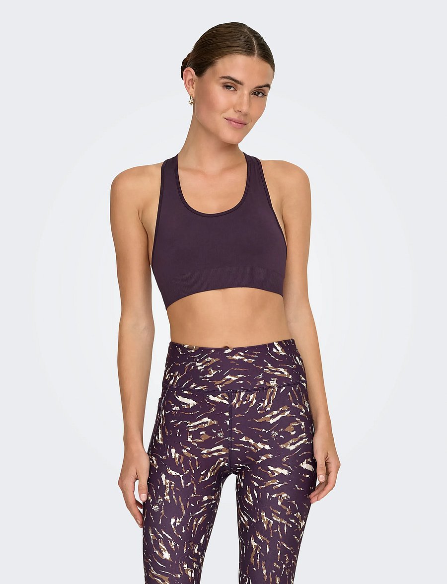 Only Play - ONPDAISY-2 SEAM BRA NOOS - medium - plum perfect - 0