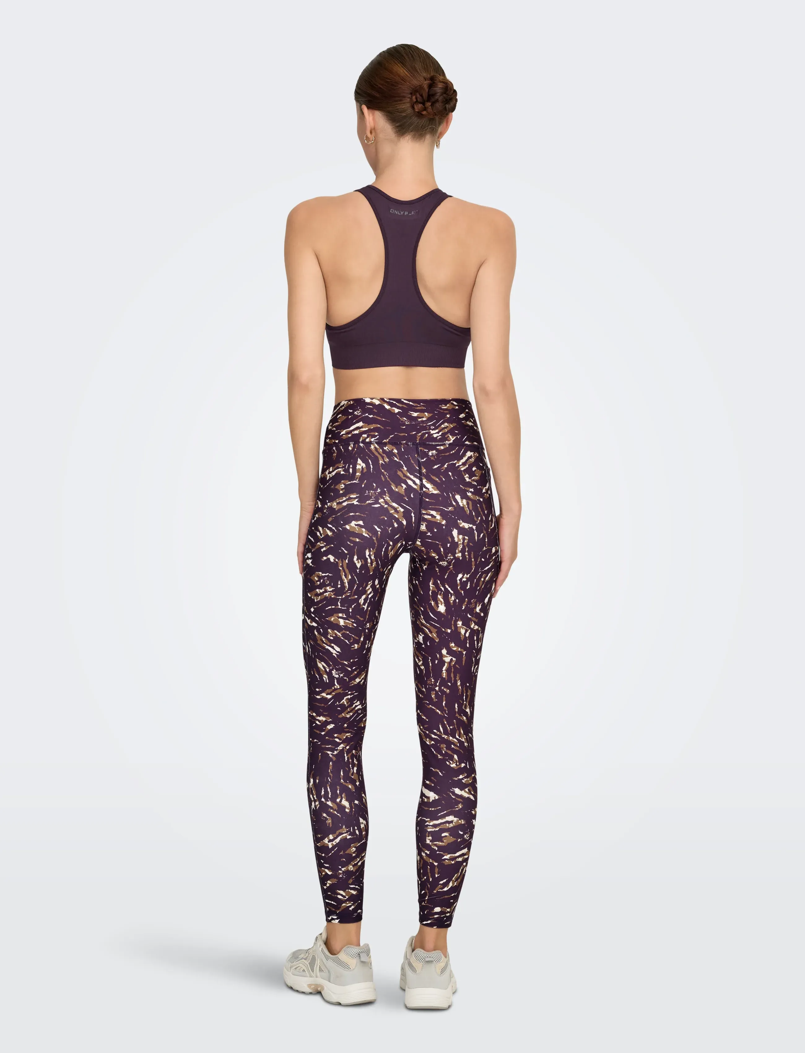 Only Play - ONPDAISY-2 SEAM BRA NOOS - medium støtte - plum perfect - 3