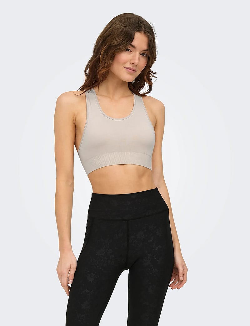 Only Play - ONPDAISY-2 SEAM BRA NOOS - medium støtte - pumice stone - 0