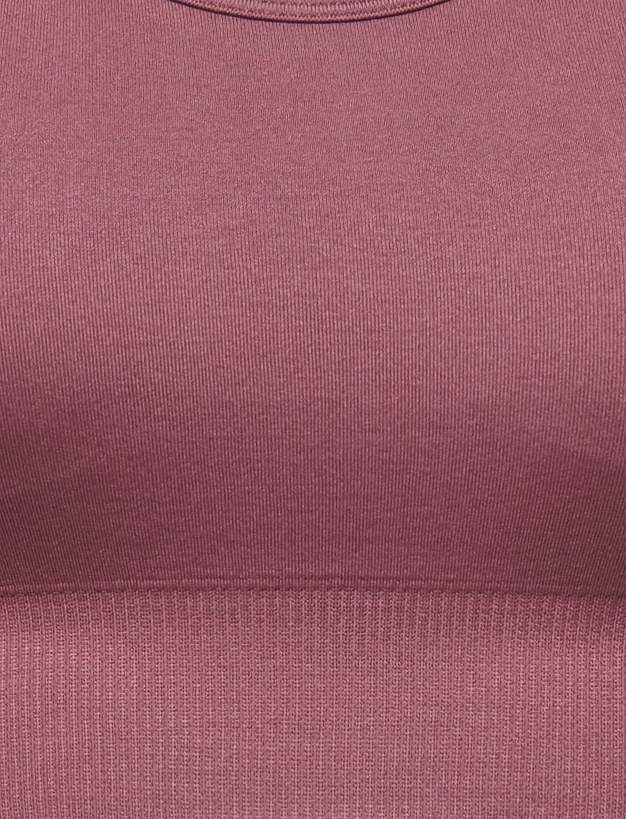 Only Play - ONPDAISY-2 SEAM BRA NOOS - keskmine toestus - rose brown - 2