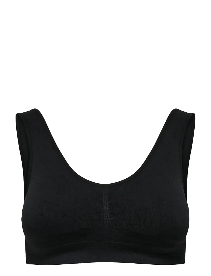 Only Play - ONPMIRA-2 SEAM BRA NOOS - vidutiniškai prilaikančios - black - 1