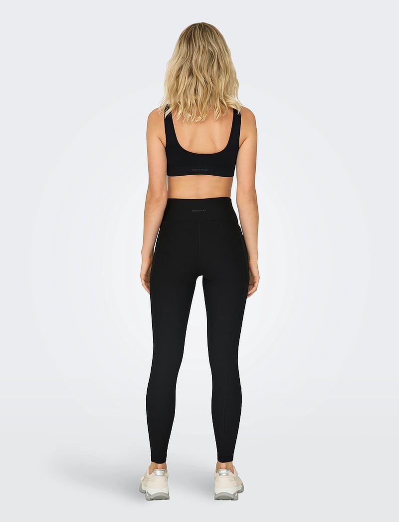 Only Play - ONPMIRA-2 SEAM BRA NOOS - vidutiniškai prilaikančios - black - 3