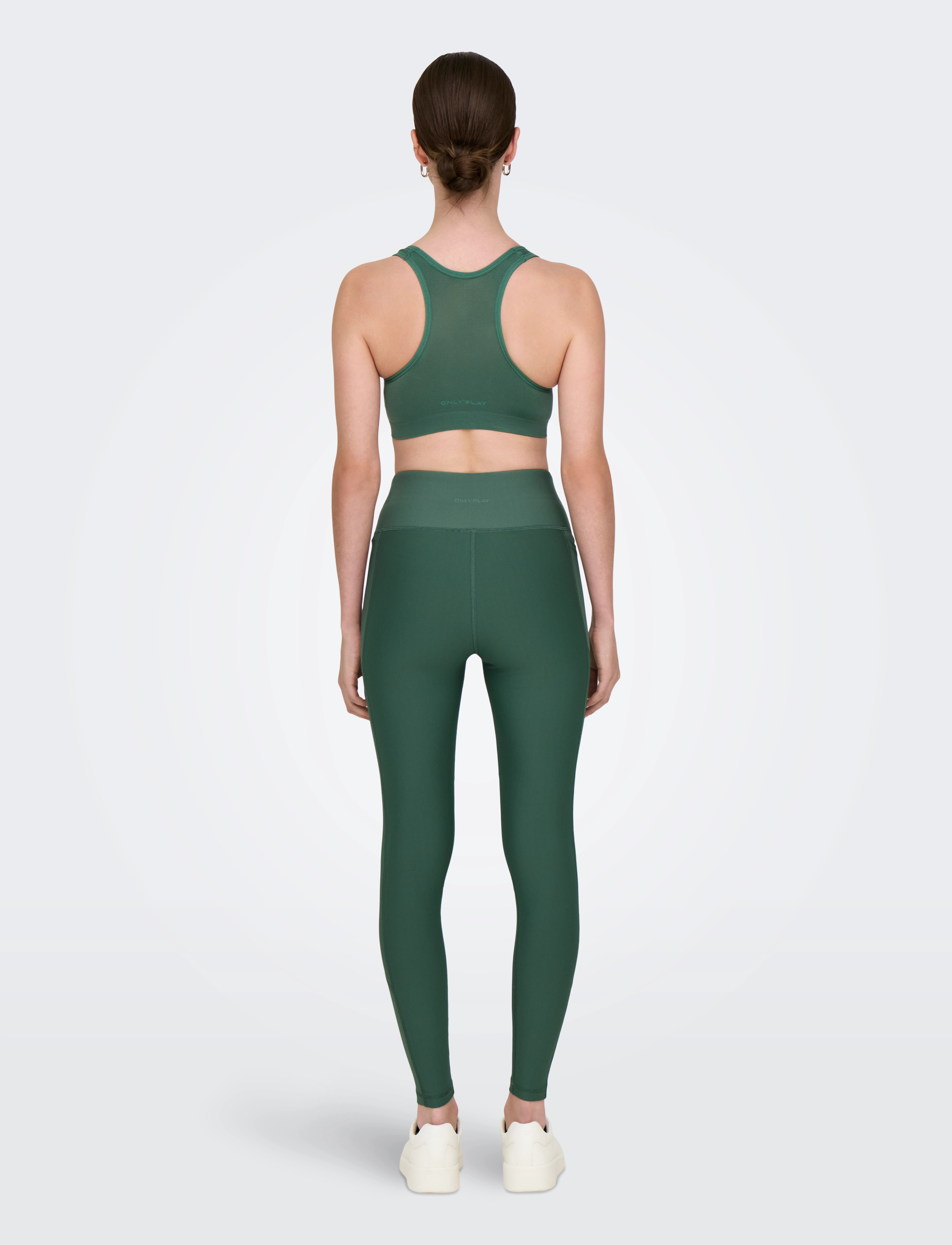 Only Play - ONPMARTINE-2 SEAM BRA NOOS - sportinės liemenėlės - duck green - 3