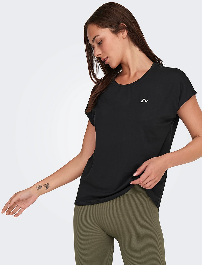 Only Play - ONPAUBREE ON SS BAT LOOSE TEE NOOS - t-shirts - black - 4