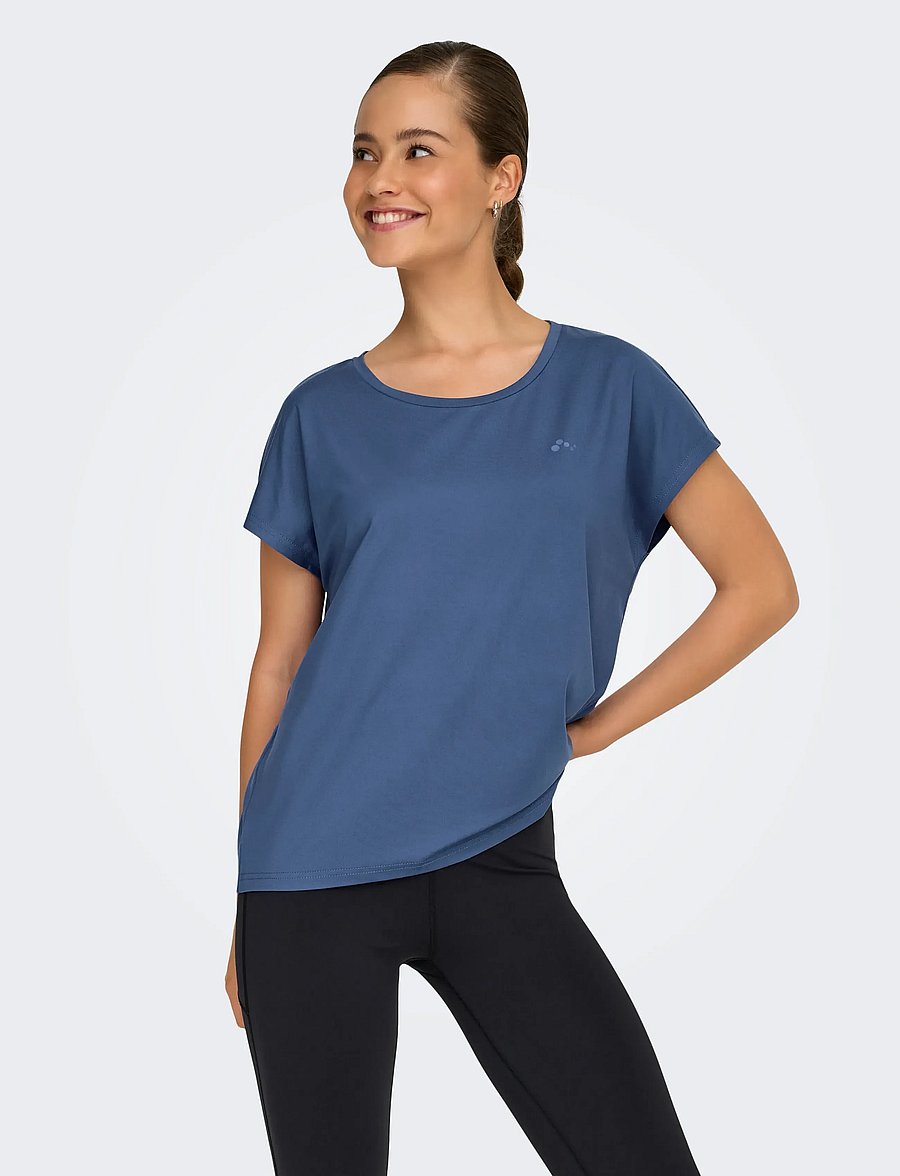 Only Play - ONPAUBREE ON SS BAT LOOSE TEE NOOS - t-shirts - coastal fjord - 0