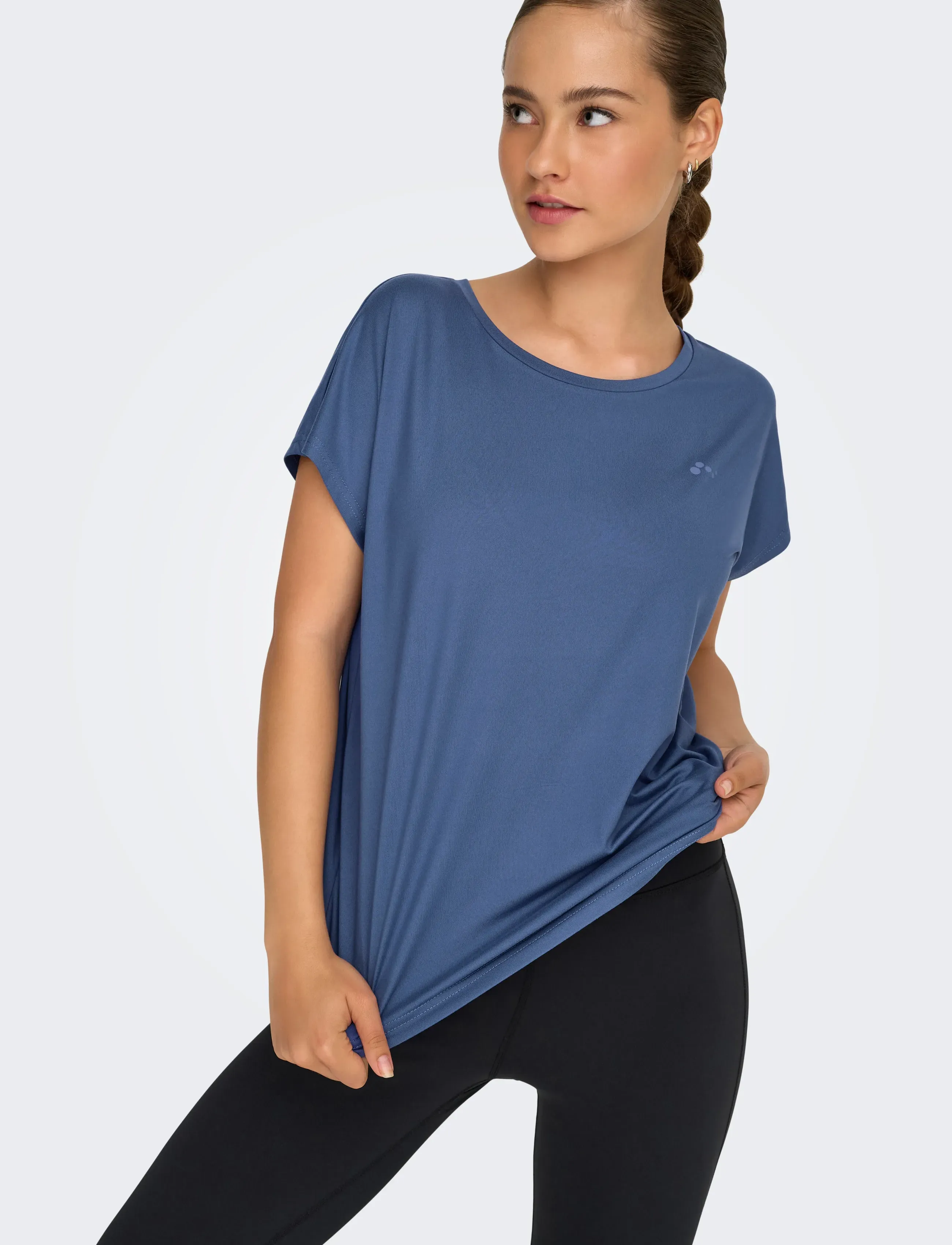 Only Play - ONPAUBREE ON SS BAT LOOSE TEE NOOS - t-shirts - coastal fjord - 4