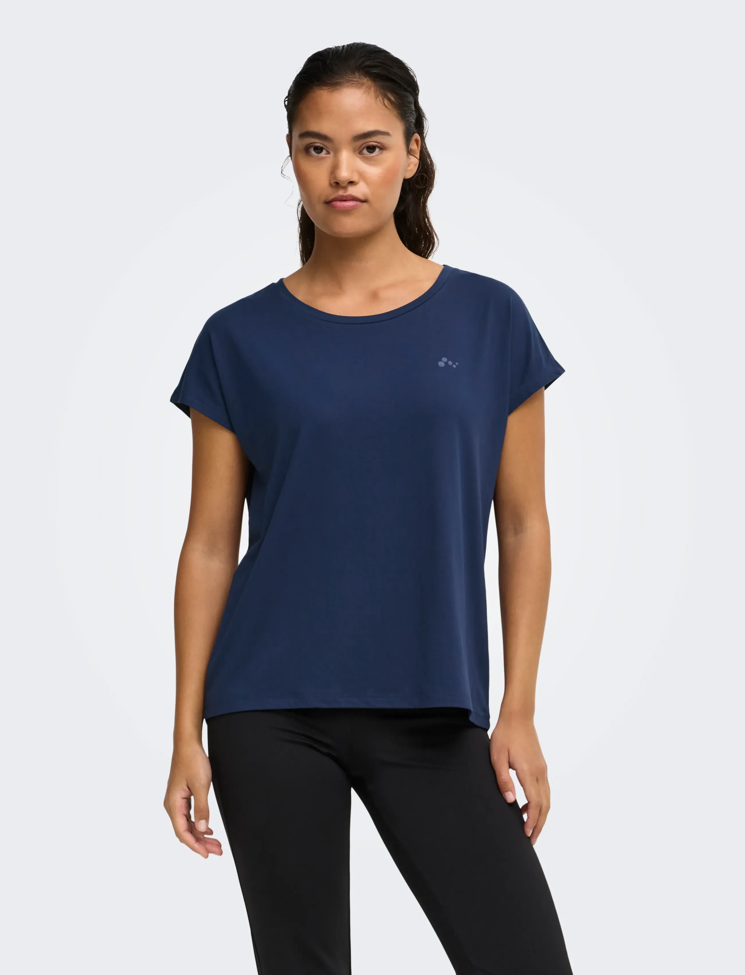 Only Play - ONPAUBREE ON SS BAT LOOSE TEE NOOS - t-shirts - dress blues - 0