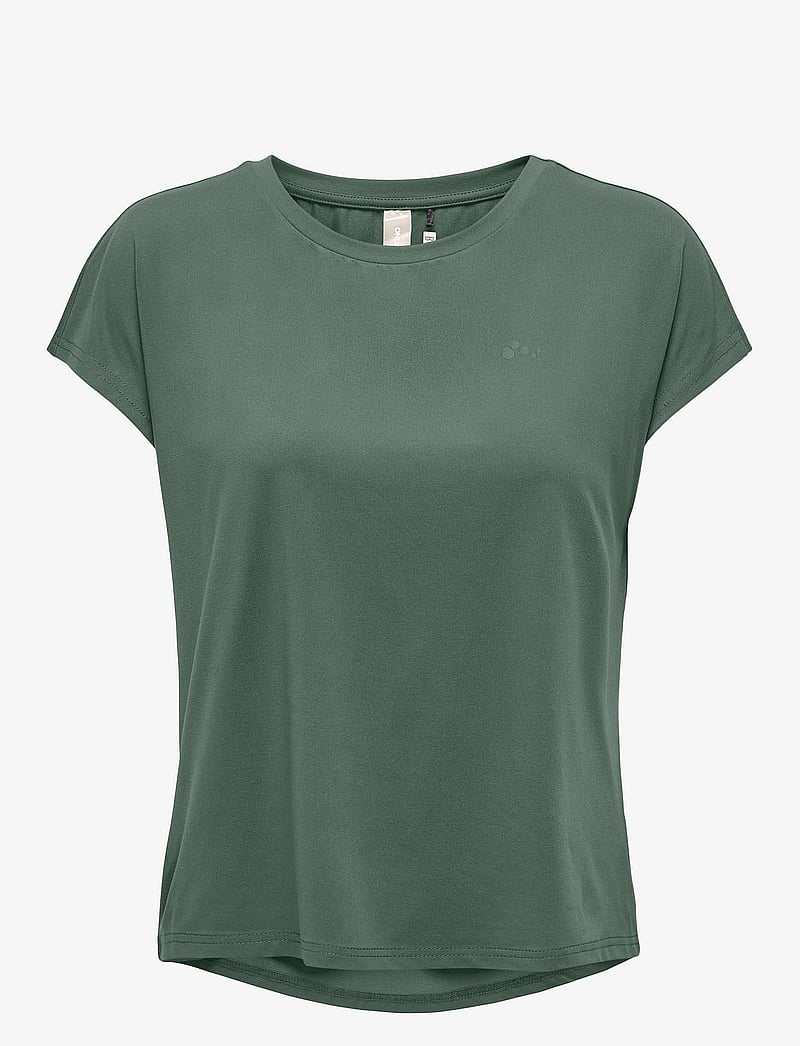 Only Play - ONPAUBREE LIFE ON SS BAT LOOSE TEE NOOS - t-shirts - duck green - 1