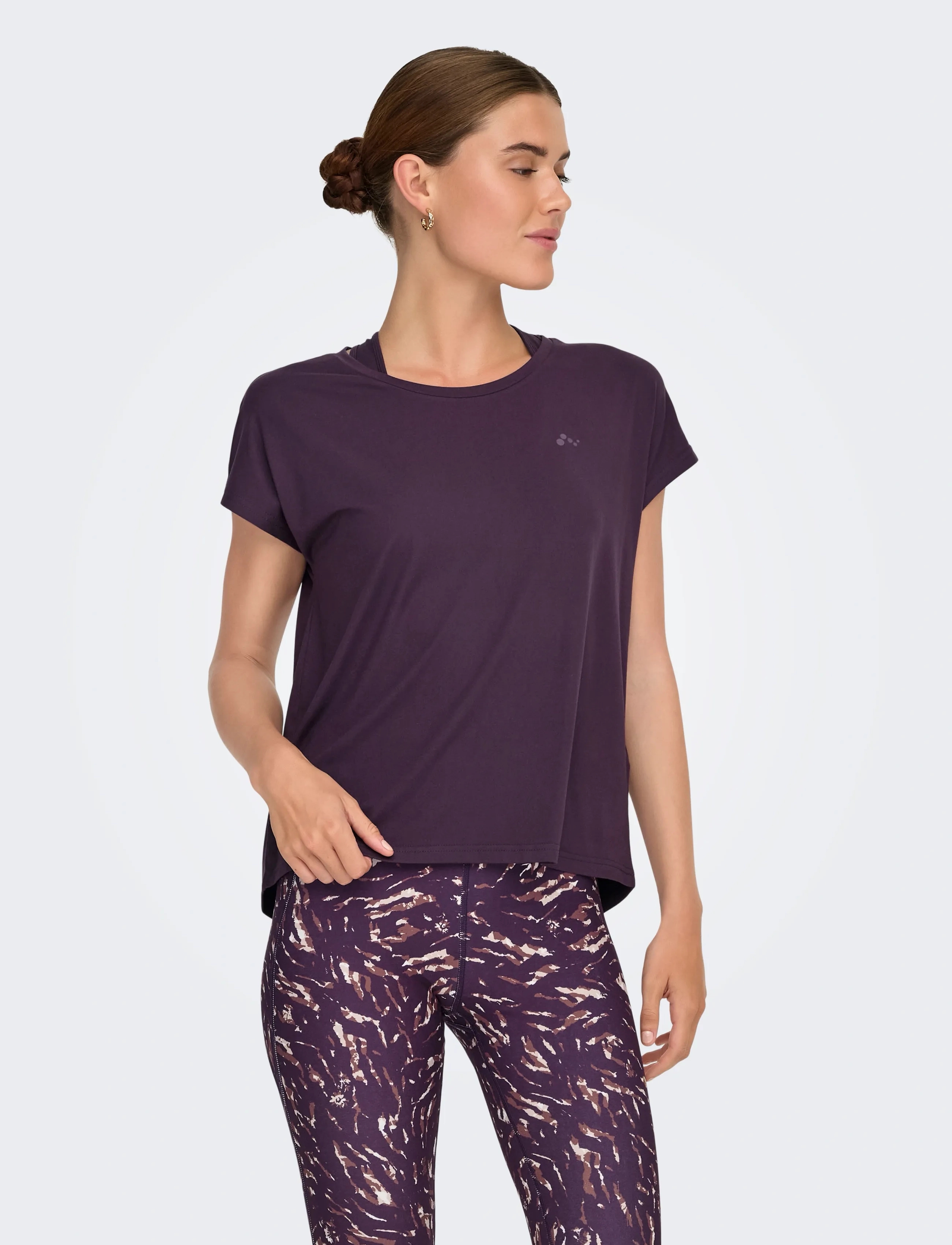 Only Play ONPAUBREE ON SS BAT LOOSE TEE NOOS - T-shirts & Toppar - PLUM PERFECT / purple