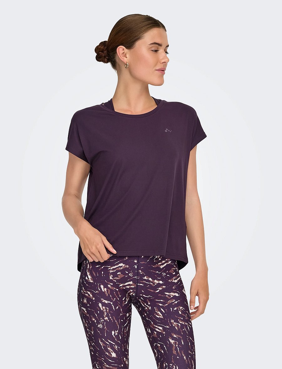 Only Play - ONPAUBREE ON SS BAT LOOSE TEE NOOS - t-shirts - plum perfect - 0