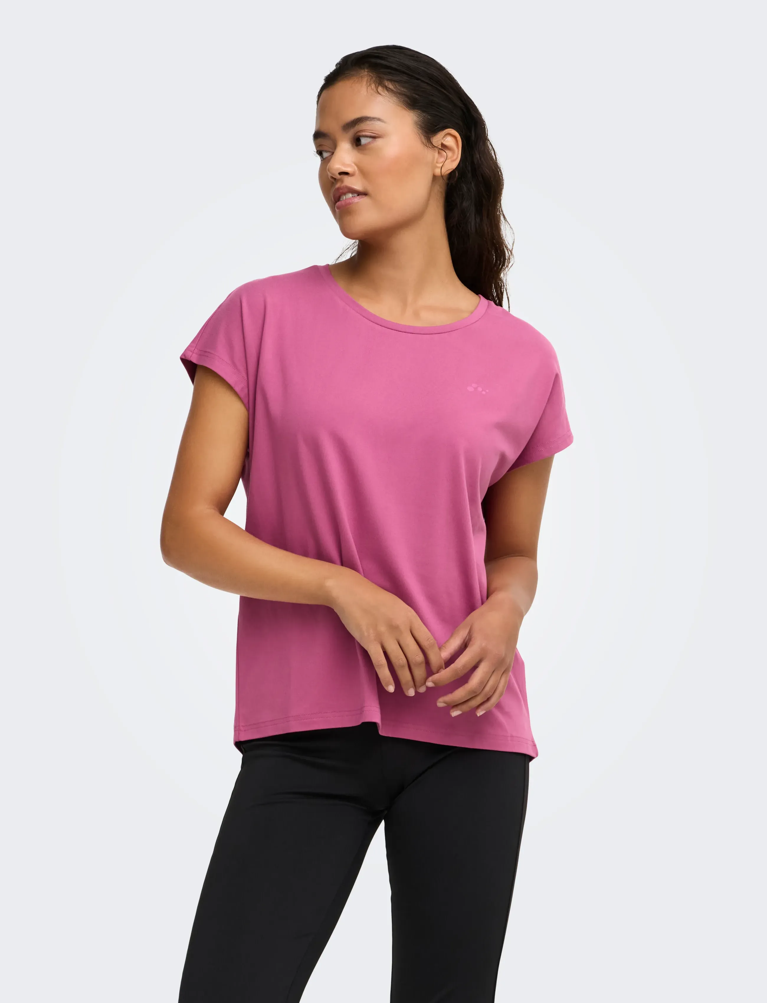 Only Play - ONPAUBREE ON SS BAT LOOSE TEE NOOS - t-shirts - red violet - 0