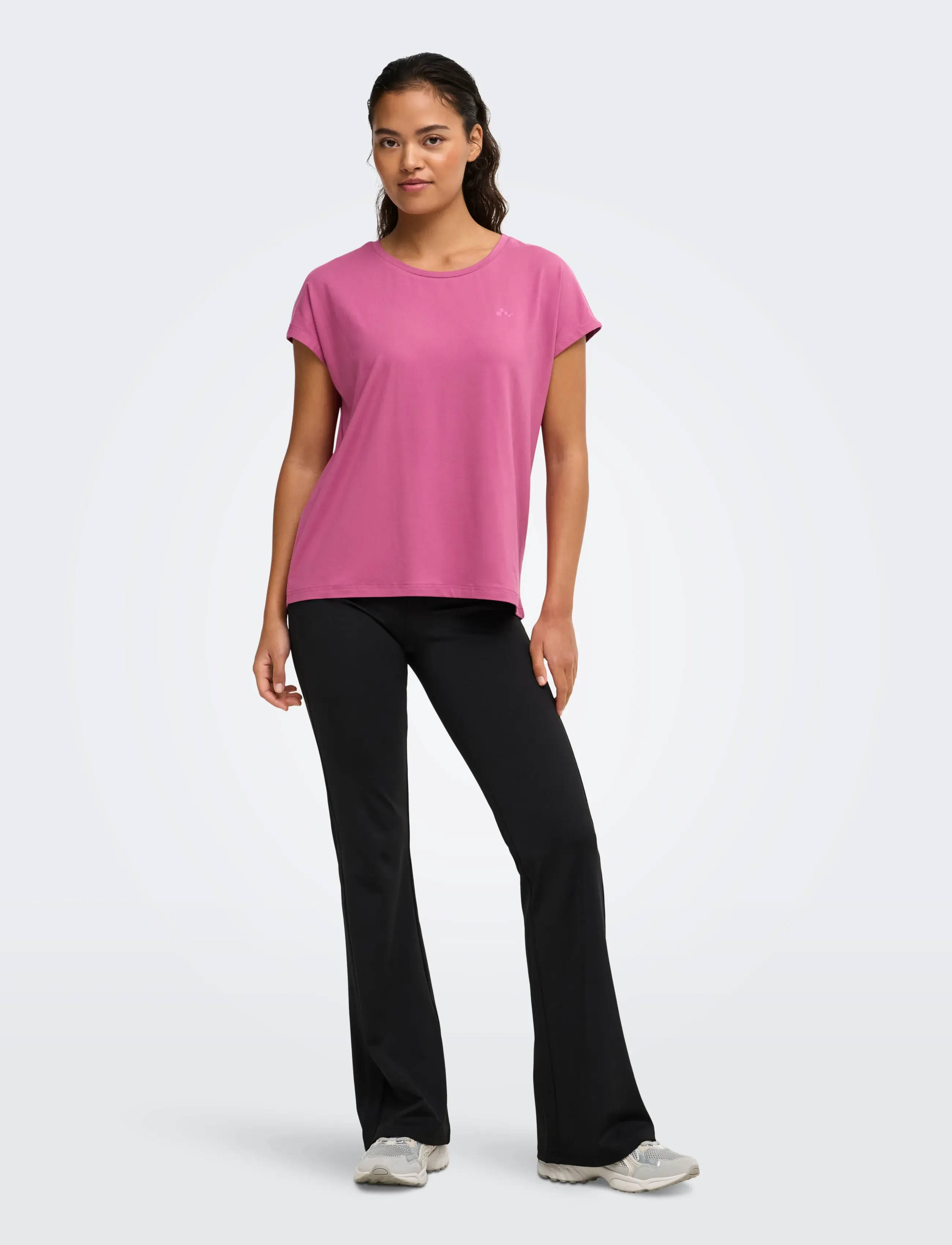 Only Play - ONPAUBREE ON SS BAT LOOSE TEE NOOS - t-shirts - red violet - 4