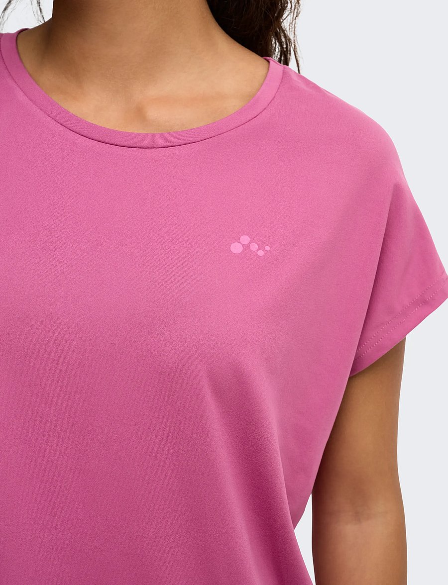 Only Play - ONPAUBREE ON SS BAT LOOSE TEE NOOS - t-shirts - red violet - 5