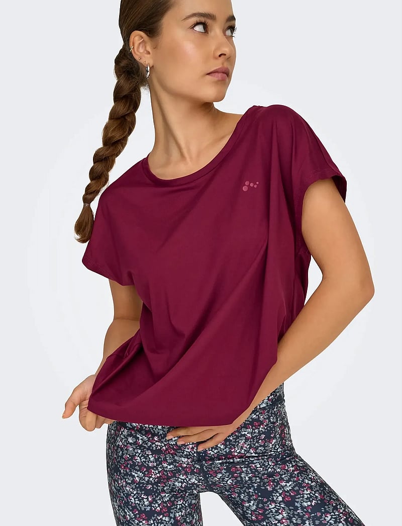 Only Play - ONPAUBREE ON SS BAT LOOSE TEE NOOS - t-shirts - rhododendron - 5