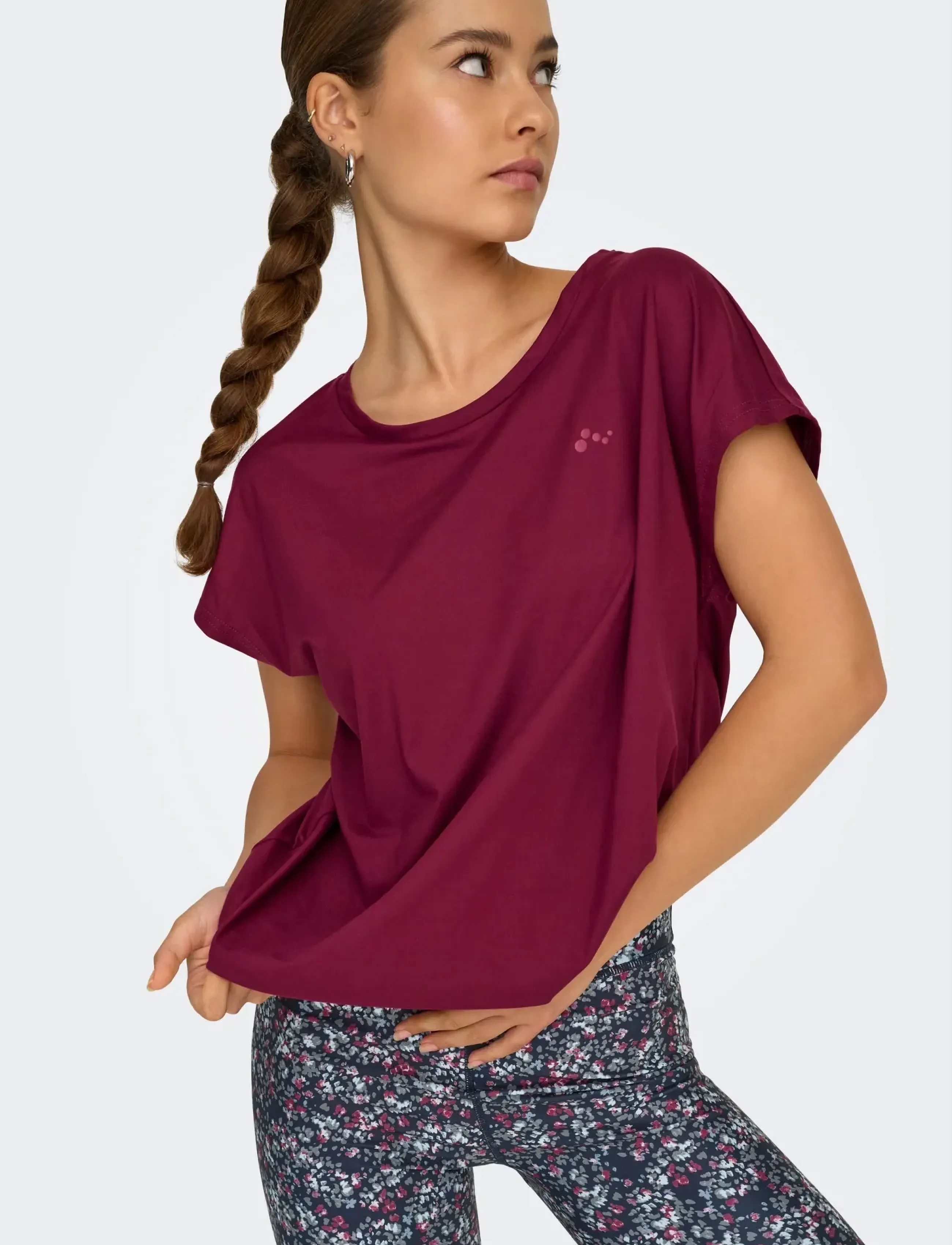 Only Play - ONPAUBREE ON SS BAT LOOSE TEE NOOS - alussärgid ja t-särgid - rhododendron - 5