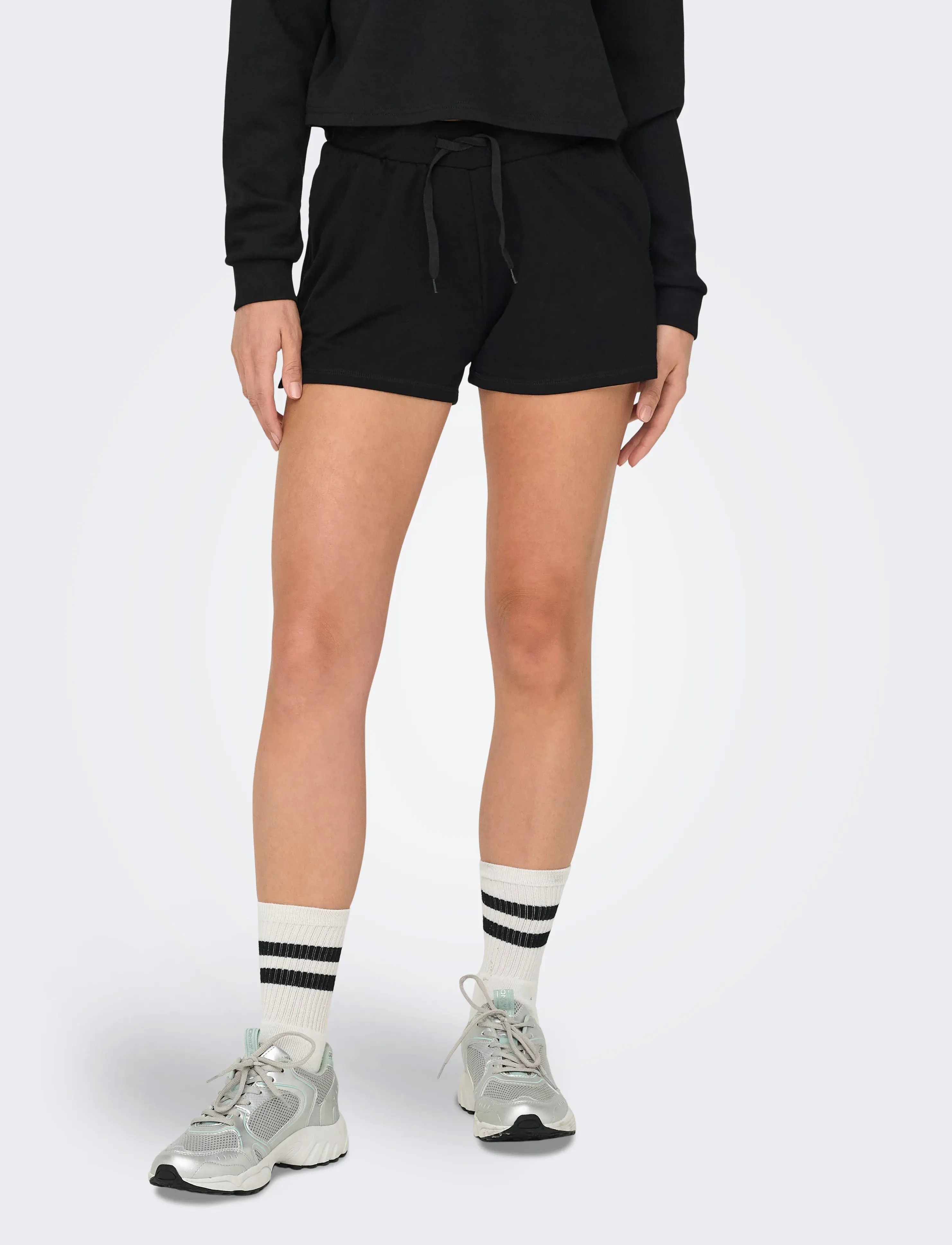 Only Play Onpayna Mw Sports Swt Shorts Noos, L, Shorts, Schwarz - Sport Frauen