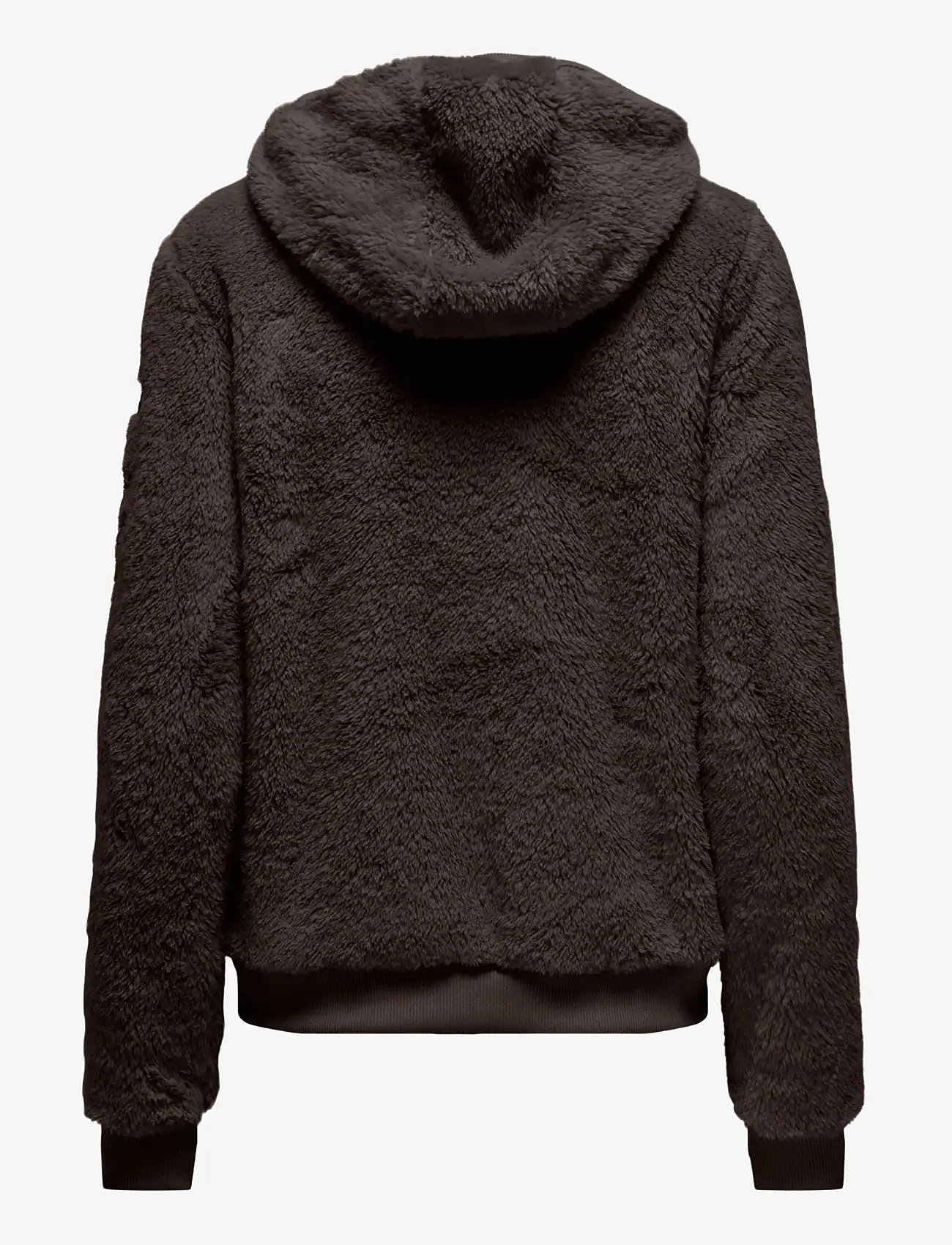 Only Play - ONPFLUFFY HOOD FZ LS JCK - huvtröjor - chocolate torte - 2
