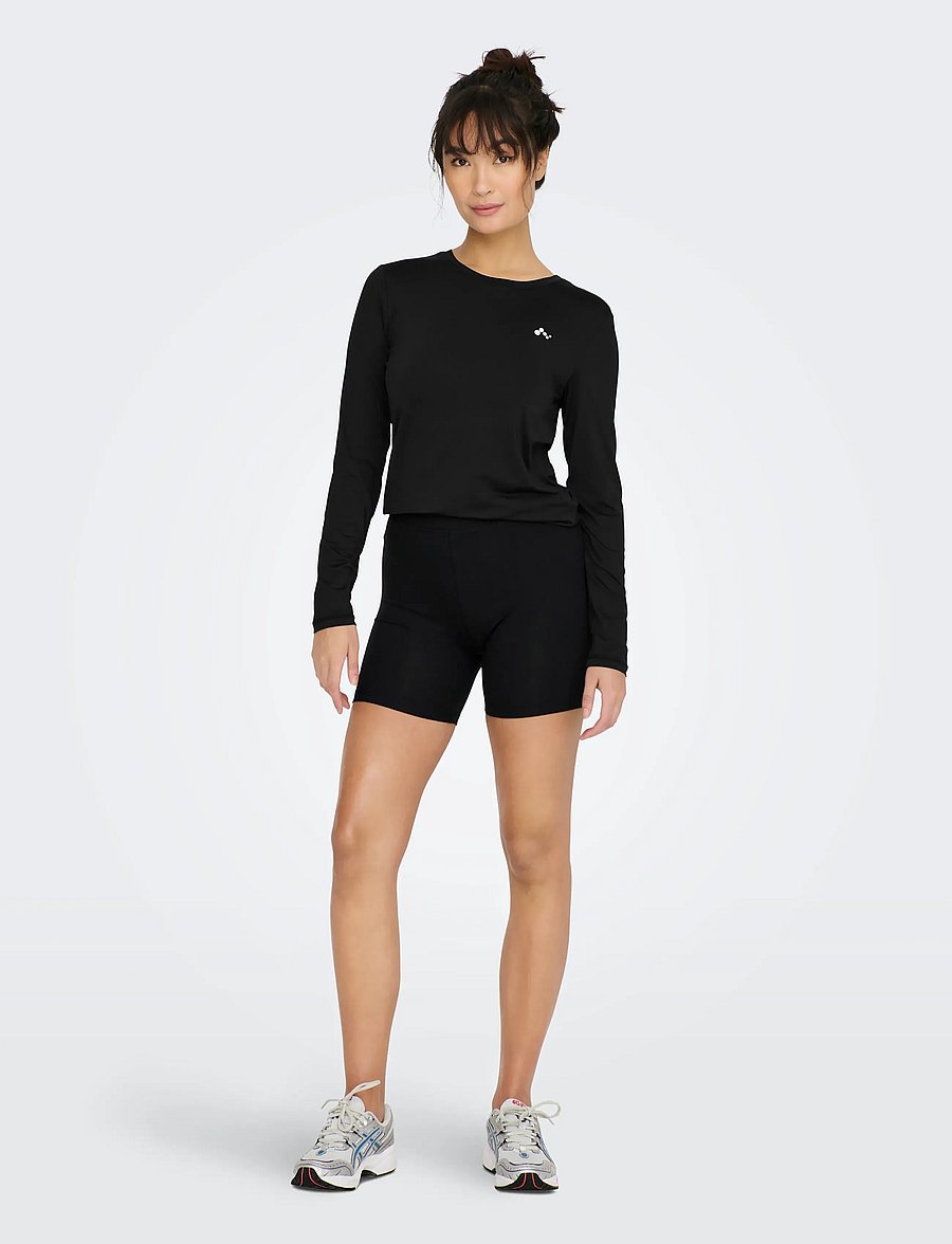 Only Play - ONPNOON MW JRS SHORTS NOOS - treenitrikoot - black - 4