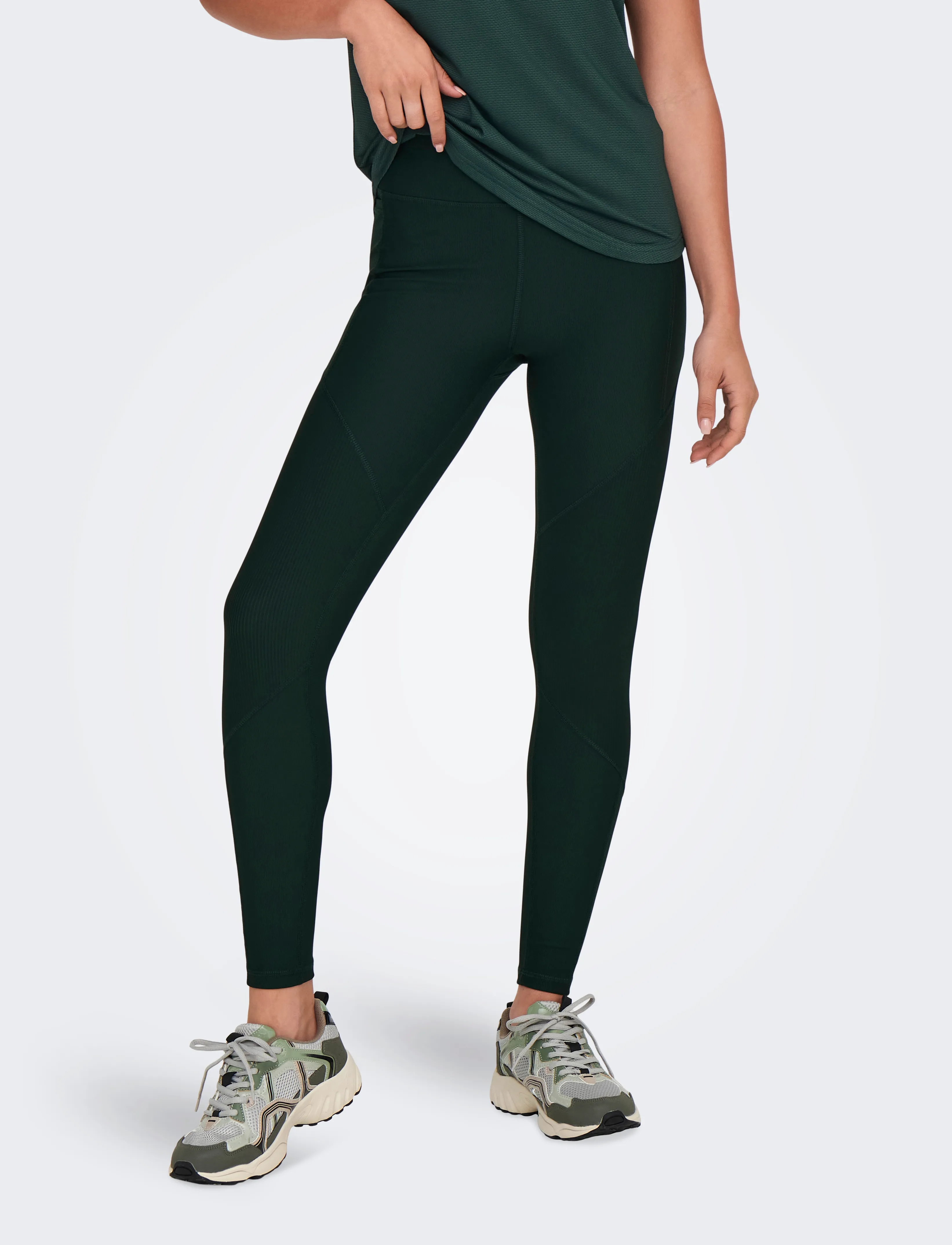 Only Play Onpjana-2 Hw Pck Tights Noos, XS, Sport, Khakigrün - Running-training Tights, Frauen