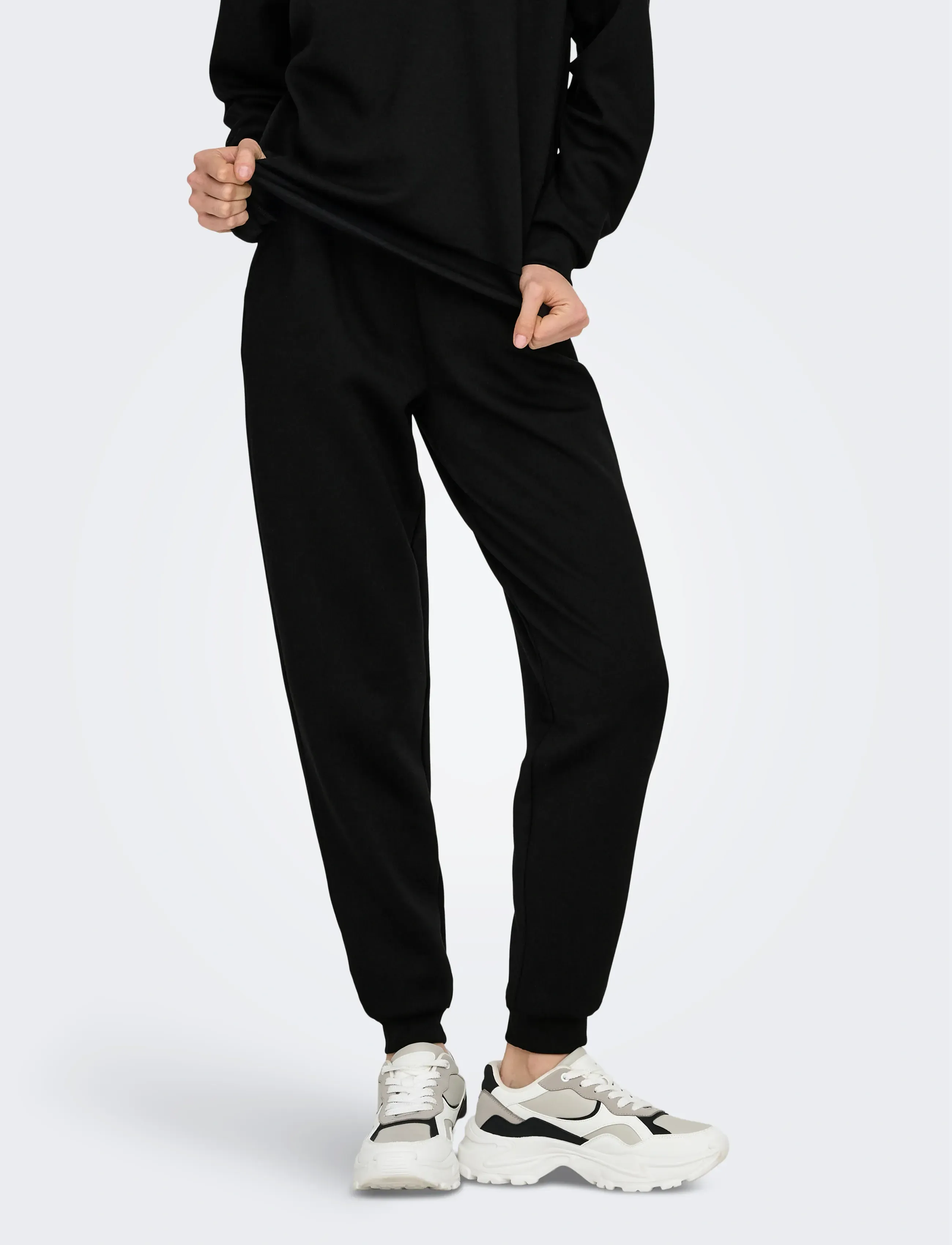 Only Play Onplounge Hw Reg Swt Pnt Noos, XS, Trousers, Schwarz - Joggers, Frauen