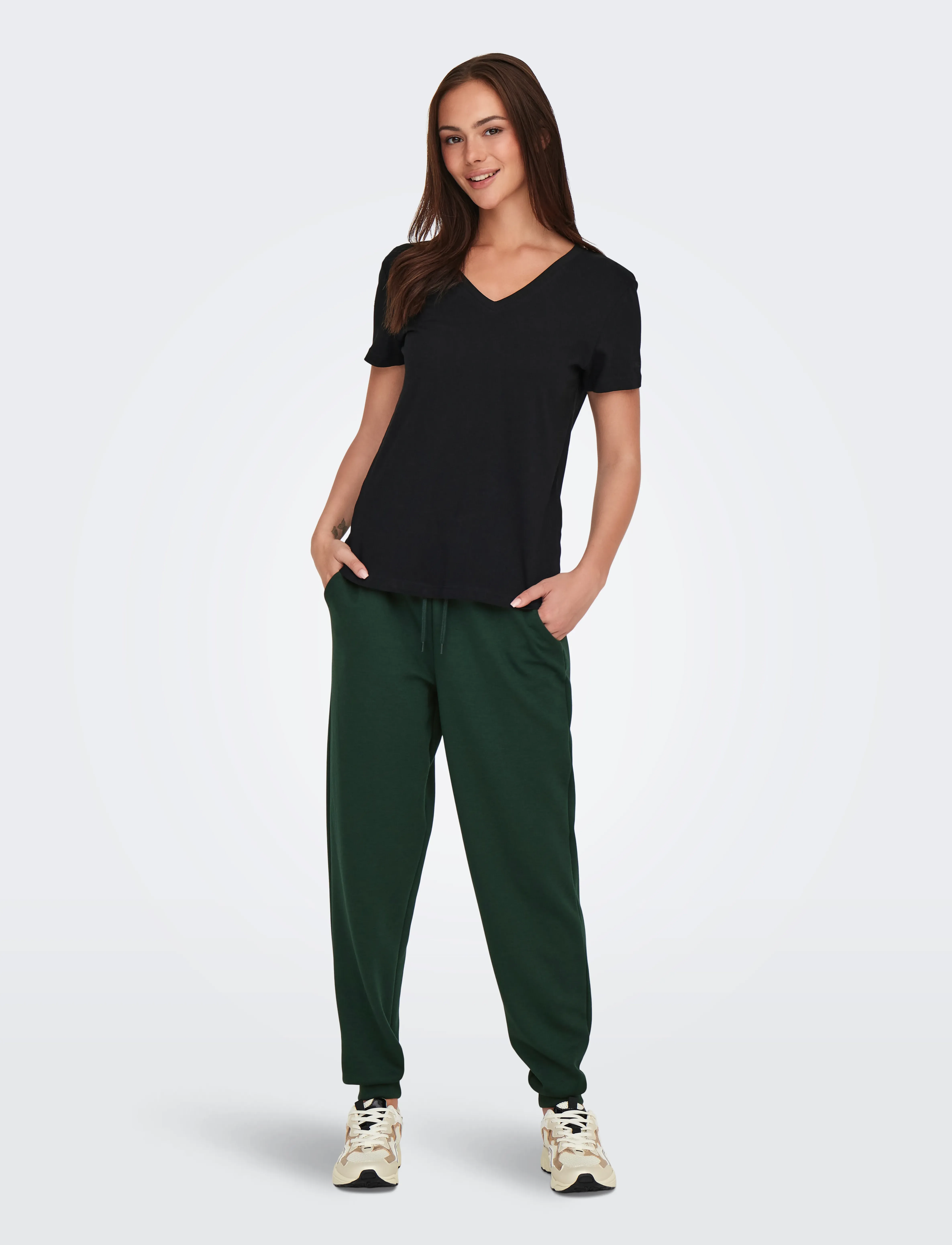 Only Play Onplounge Hw Reg Swt Pnt Noos, S, Trousers, Grün - Joggers, Frauen