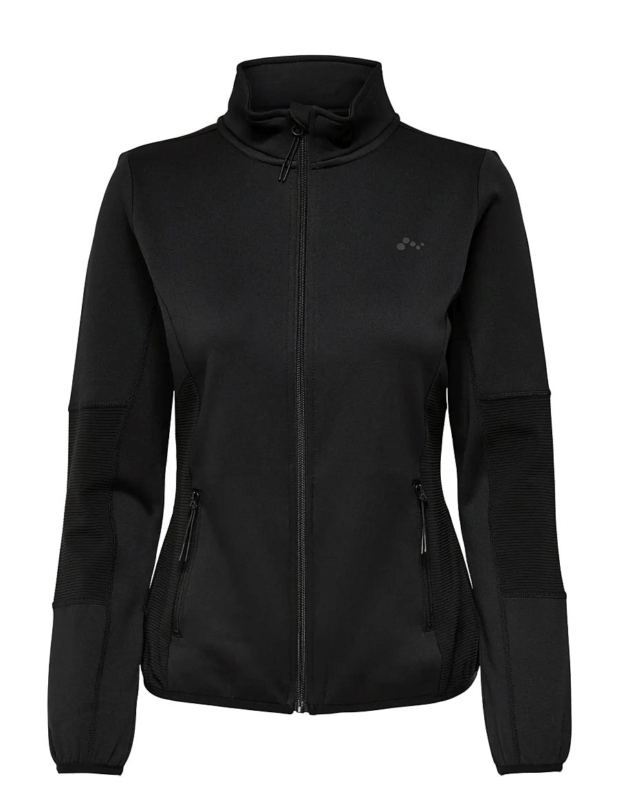 Only Play - ONPJETTA HN FZ LS FLEECE JCK NOOS - oberteile - black - 1