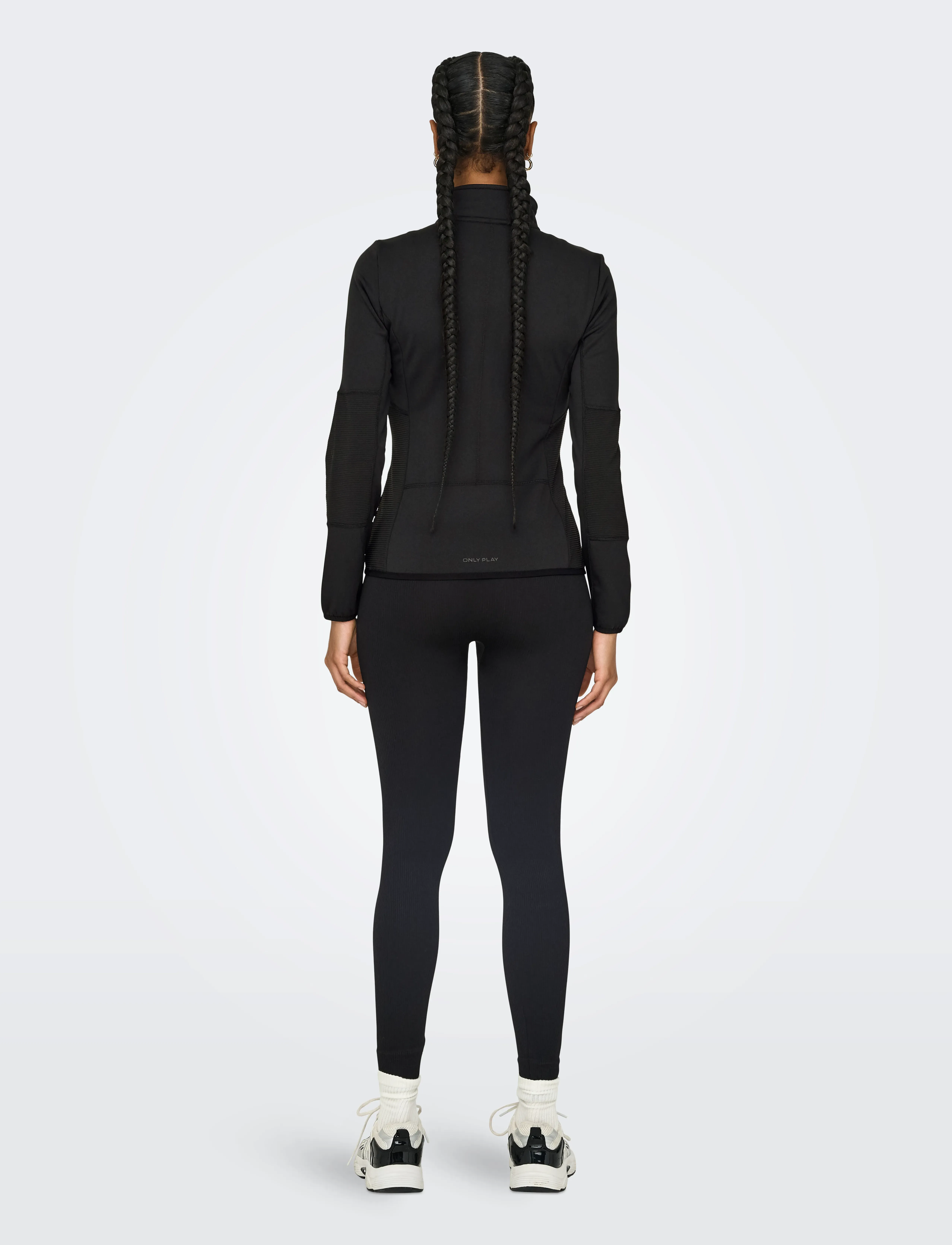 Only Play - ONPJETTA HN FZ LS FLEECE JCK NOOS - oberteile - black - 3