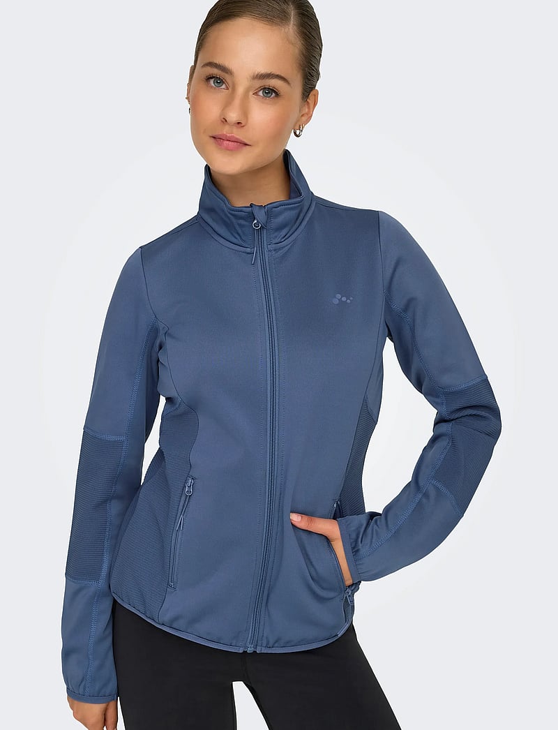 Only Play - ONPJETTA HN FZ LS FLEECE JCK NOOS - overdele - coastal fjord - 4