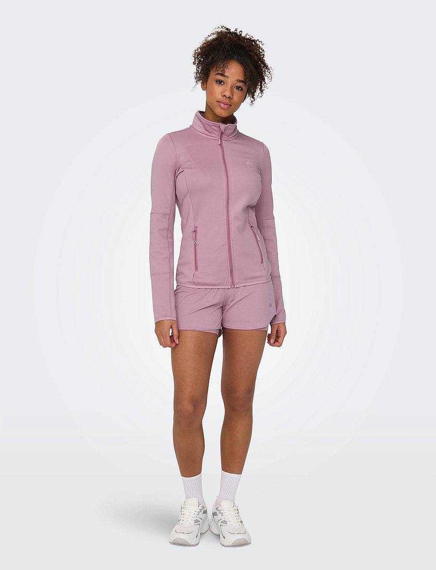 Only Play - ONPJETTA HN FZ LS FLEECE JCK NOOS - overdele - lilas - 4