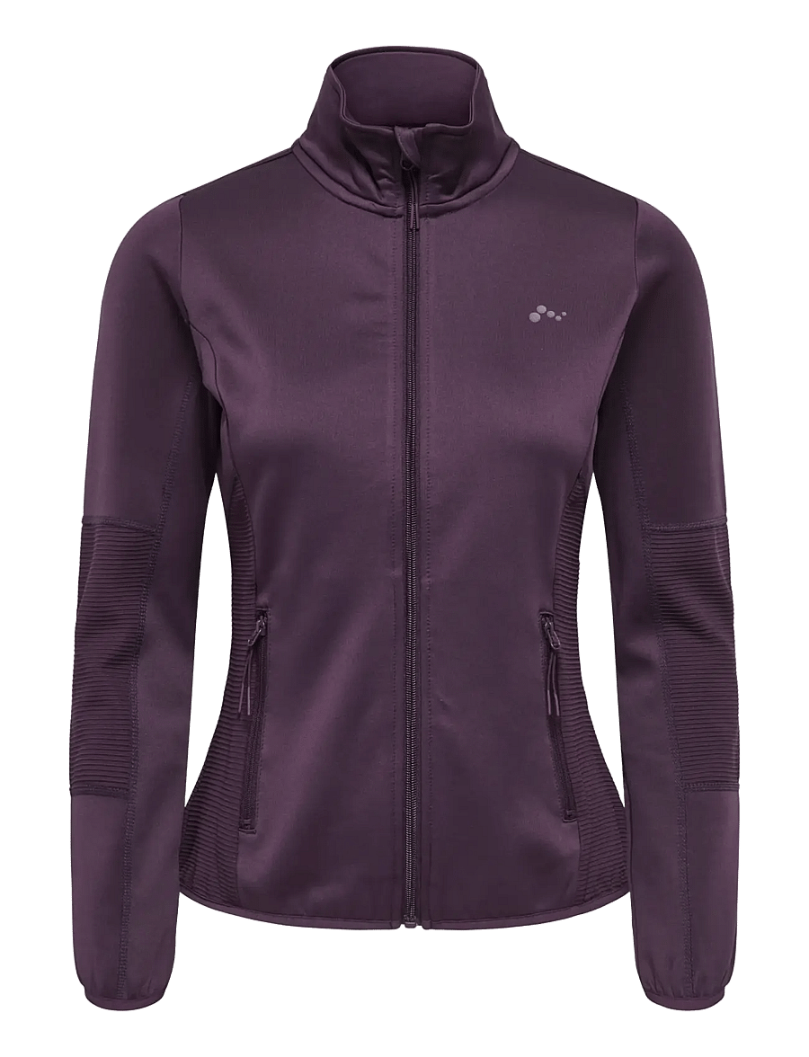 Only Play - ONPJETTA HN FZ LS FLEECE JCK NOOS - overdele - plum perfect - 1