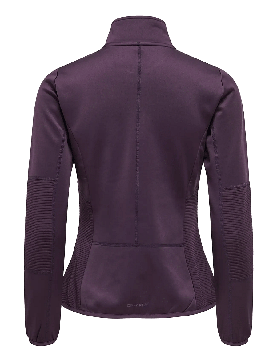 Only Play - ONPJETTA HN FZ LS FLEECE JCK NOOS - overdele - plum perfect - 2