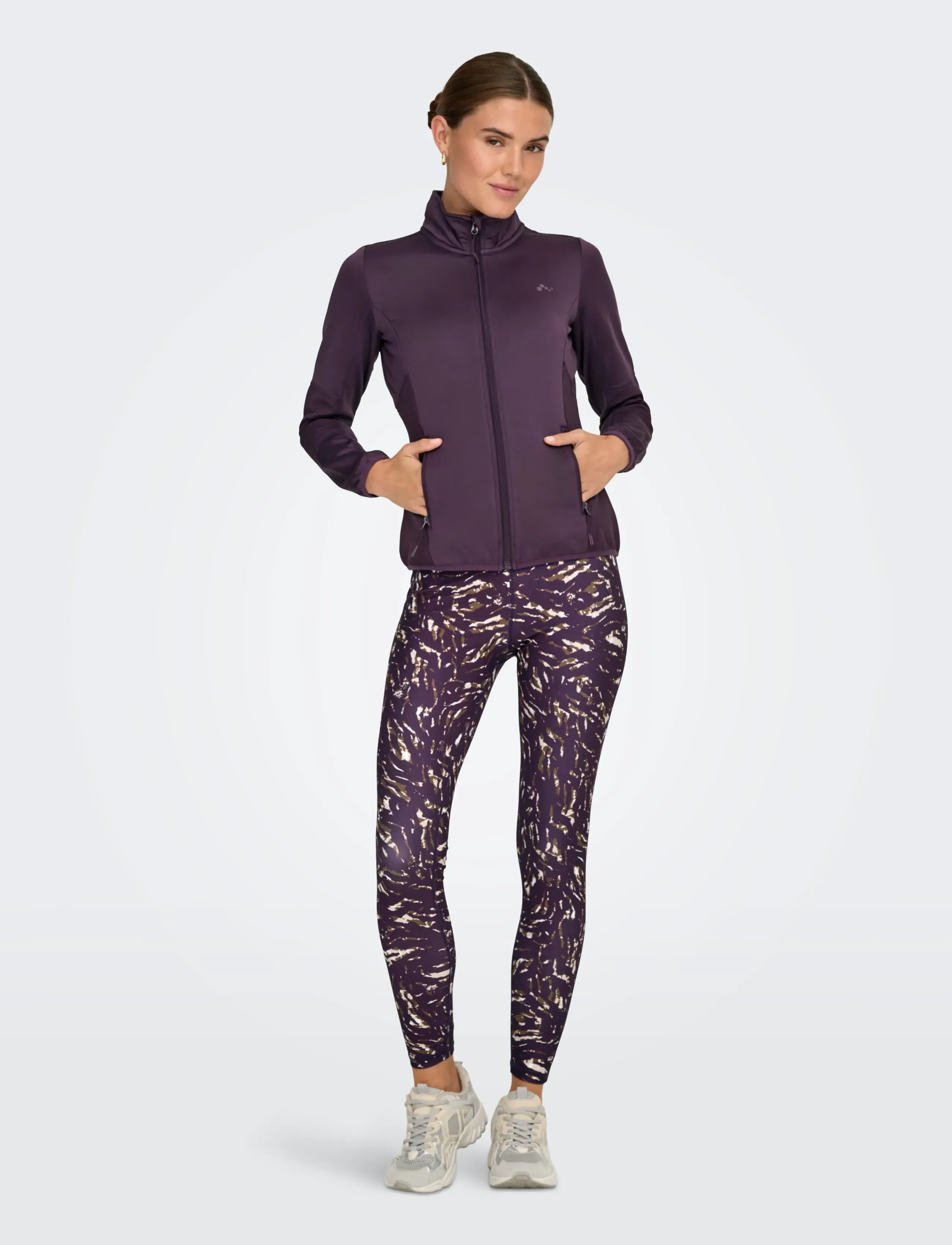 Only Play - ONPJETTA HN FZ LS FLEECE JCK NOOS - die niedrigsten preise - plum perfect - 4