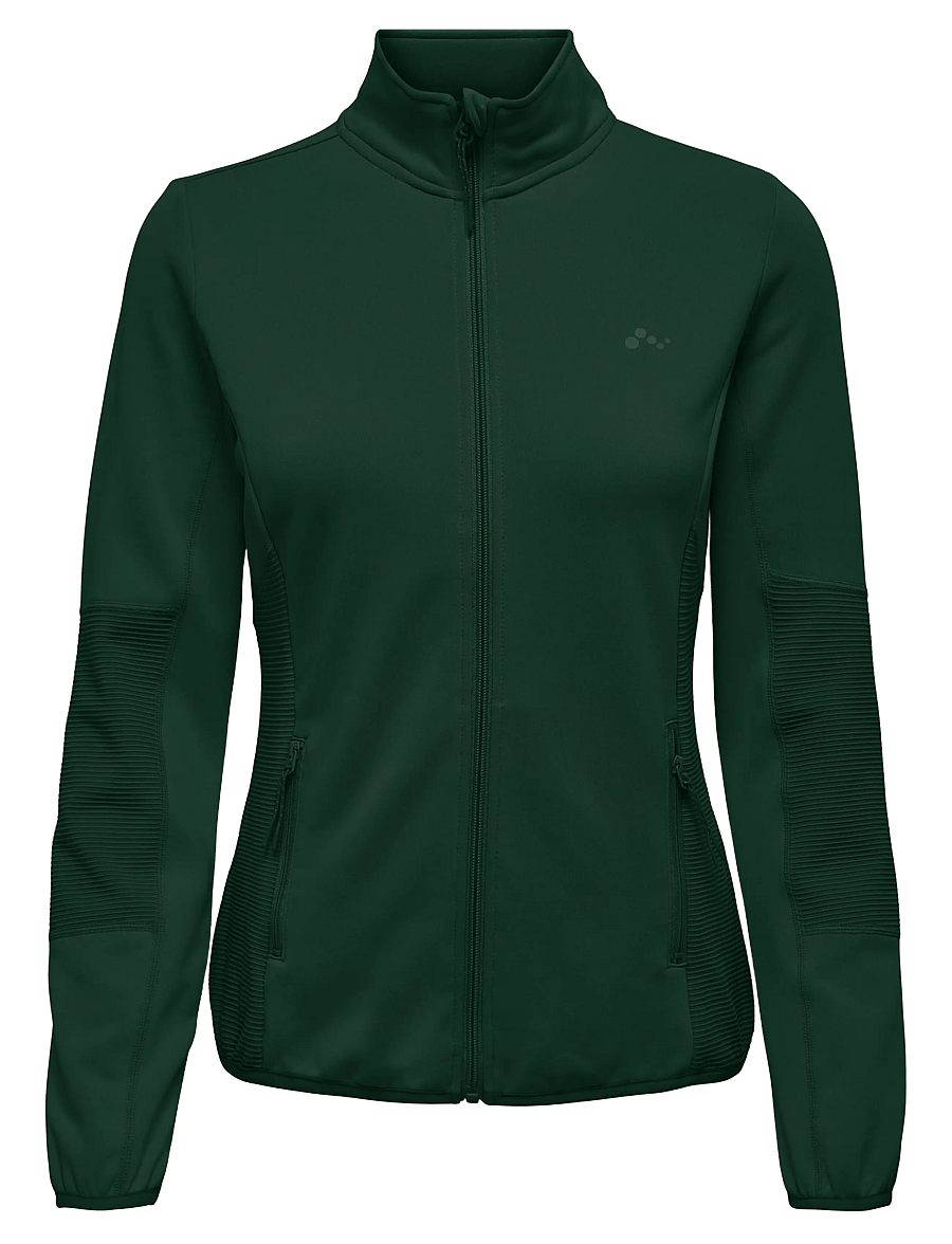 Only Play - ONPJETTA HN FZ LS FLEECE JCK NOOS - overdele - scarab - 1
