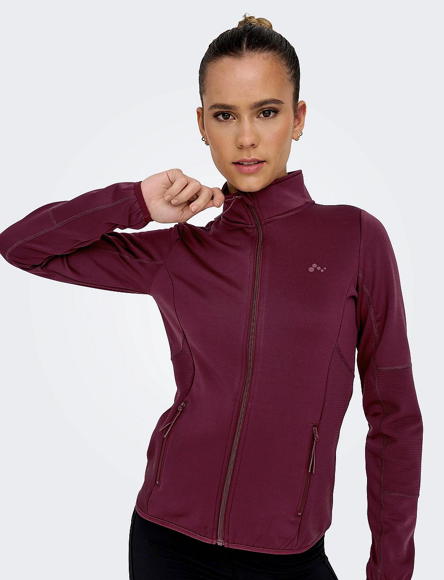 Only Play - ONPJETTA HN FZ LS FLEECE JCK NOOS - viršutinės dalies drabužiai - windsor wine - 5