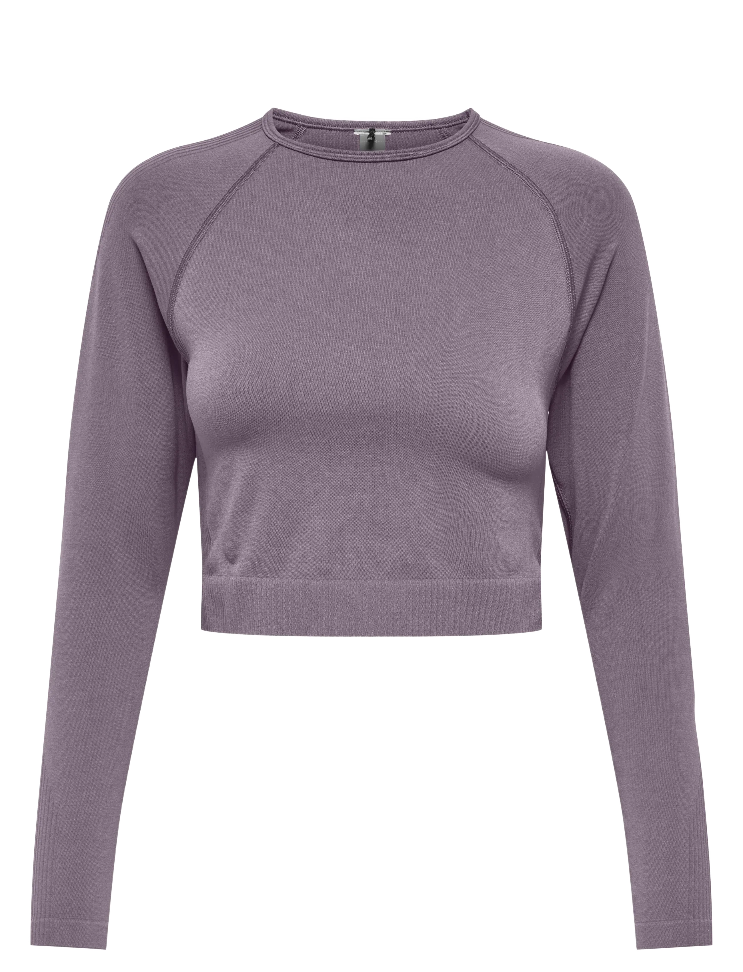 Only Play Onpjiji Seam Ls Top, L, Purple, Crop Overdele > Crop Overdele Med Lange Ærmer, Dame