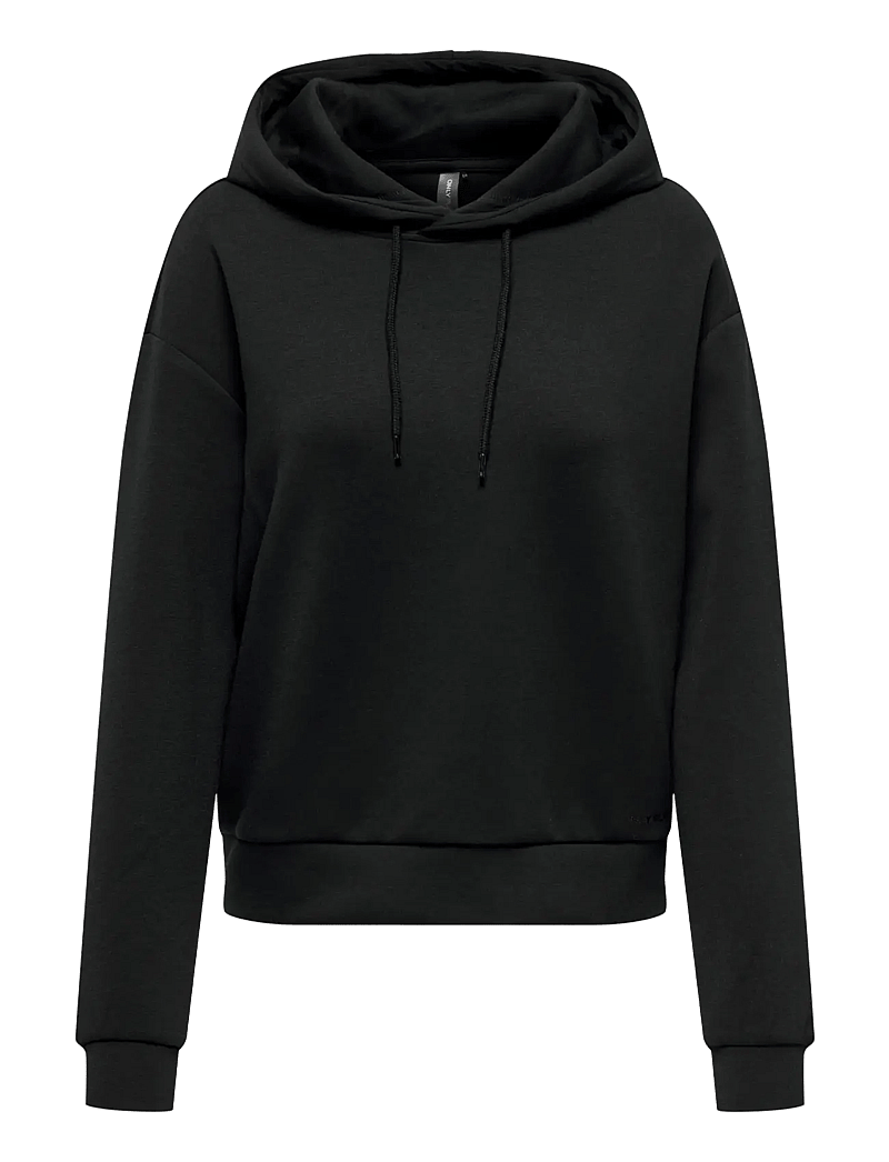 Only Play - ONPLOUNGE LIFE HOOD LS SWT NOOS - sweatshirts - black - 1