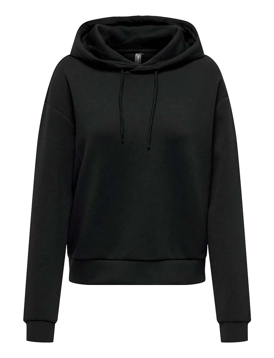 Only Play - ONPLOUNGE HOOD LS SWT NOOS - sweatshirts - black - 1
