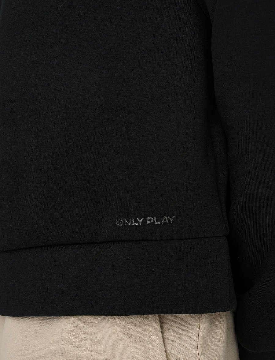 Only Play - ONPLOUNGE HOOD LS SWT NOOS - sweatshirts - black - 4