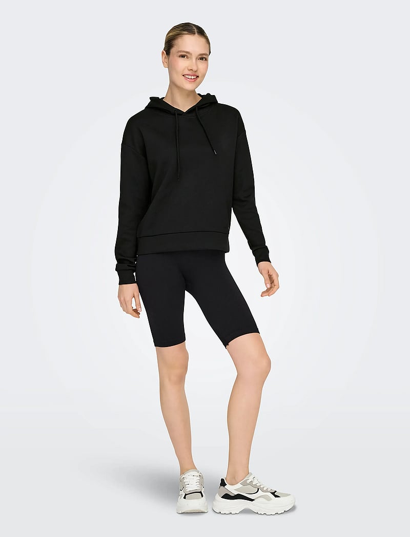 Only Play - ONPLOUNGE LIFE HOOD LS SWT NOOS - sweatshirts - black - 5