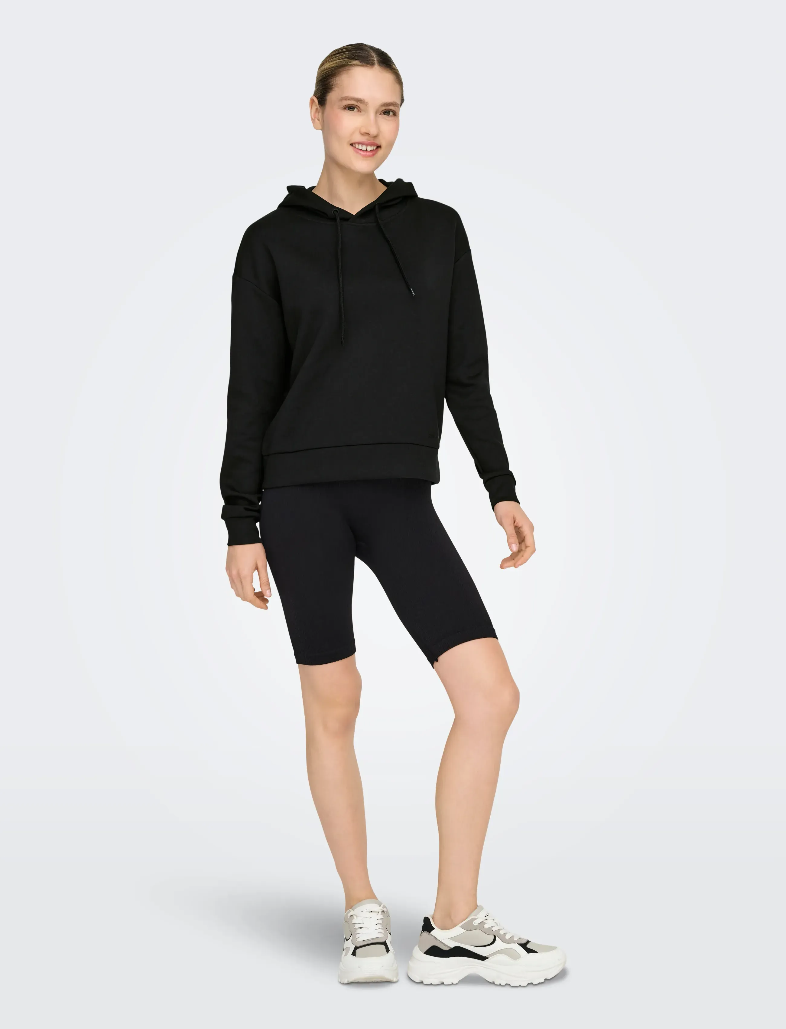 Only Play - ONPLOUNGE HOOD LS SWT NOOS - tops - black - 5