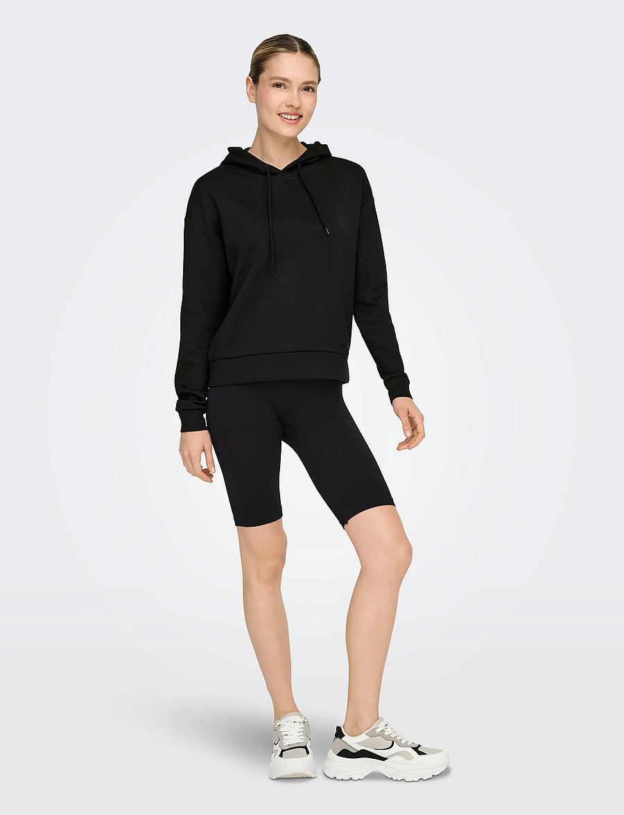 Only Play - ONPLOUNGE HOOD LS SWT NOOS - sweatshirts - black - 5