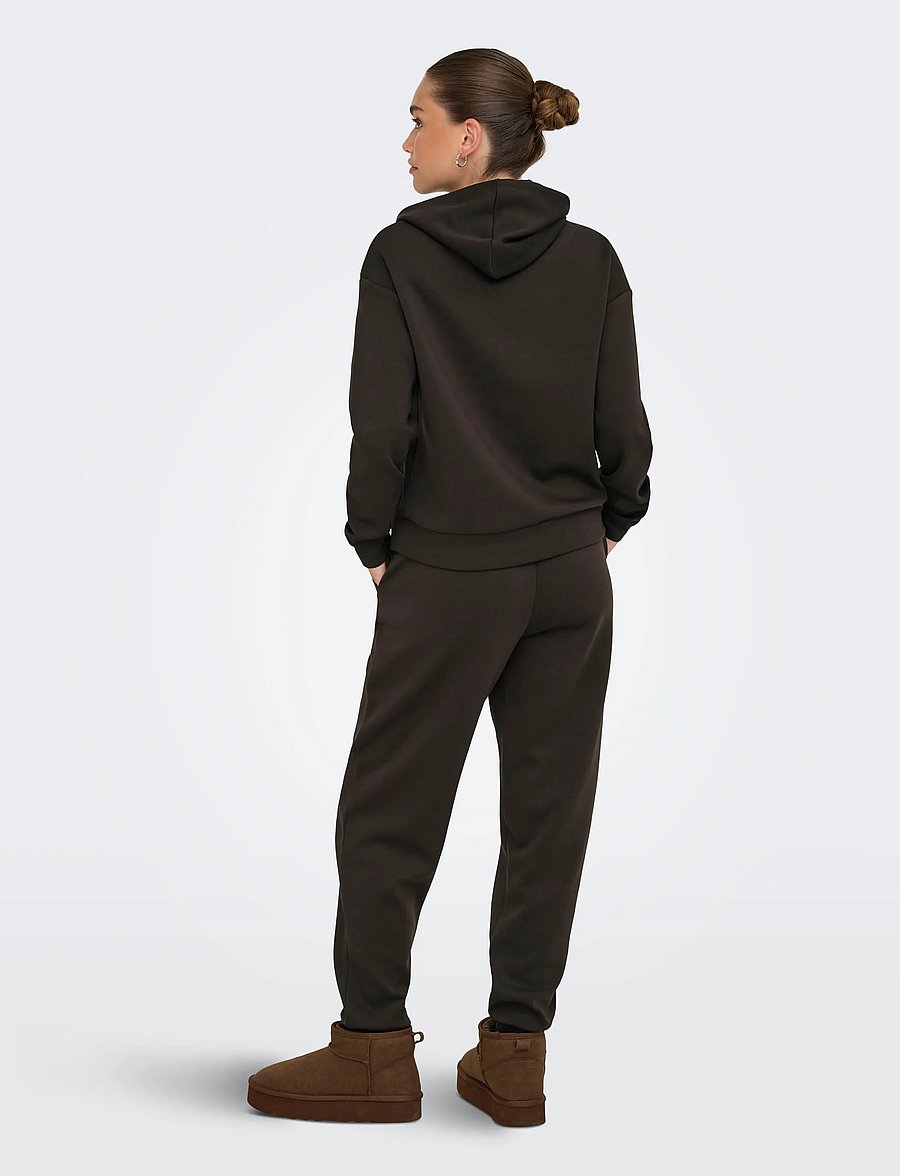 Only Play - ONPLOUNGE HOOD LS SWT NOOS - sweatshirts - chocolate torte - 3